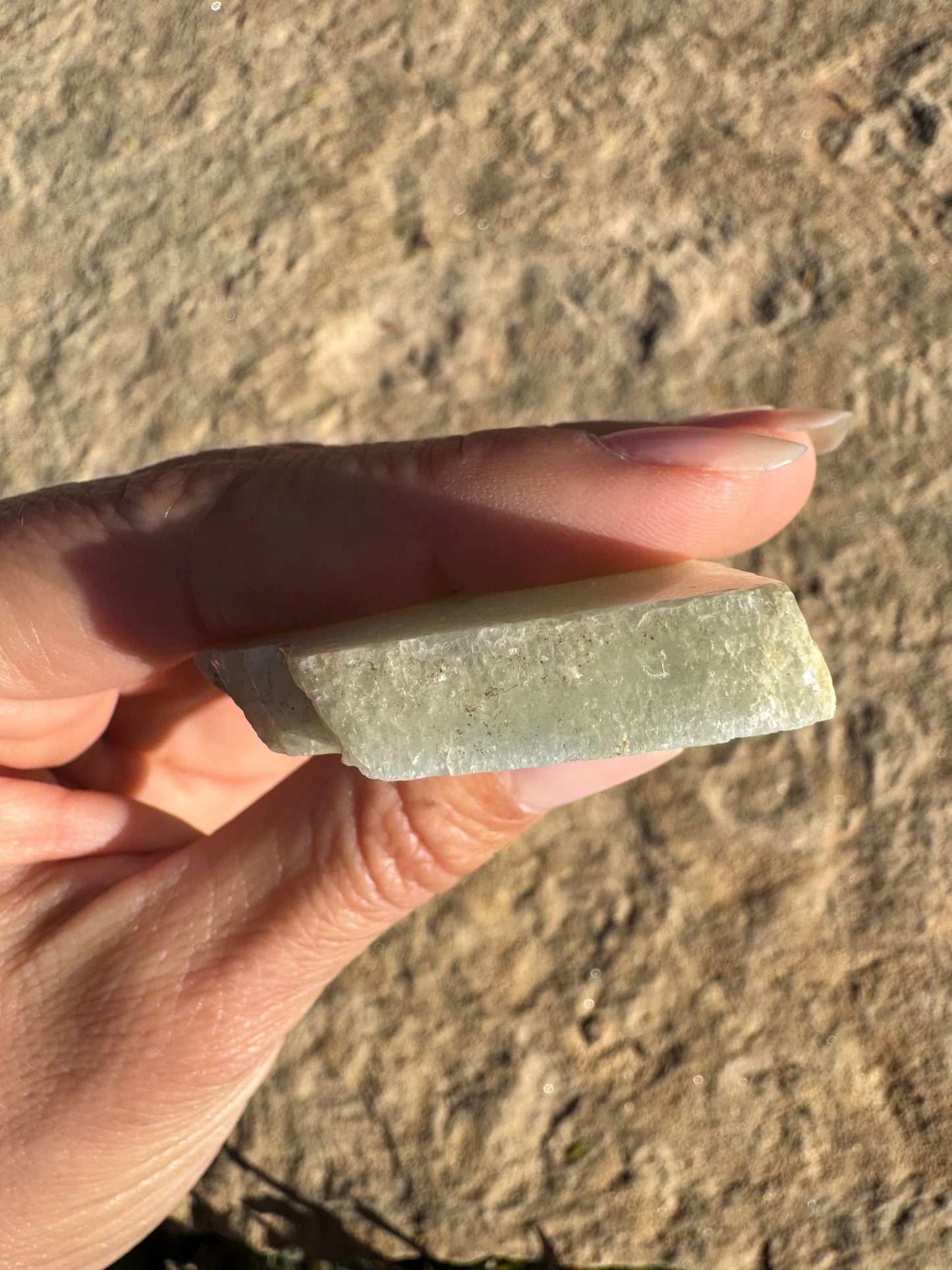 Blue Flash Moonstone Polished Slab 49g - Purple Door Alchemy