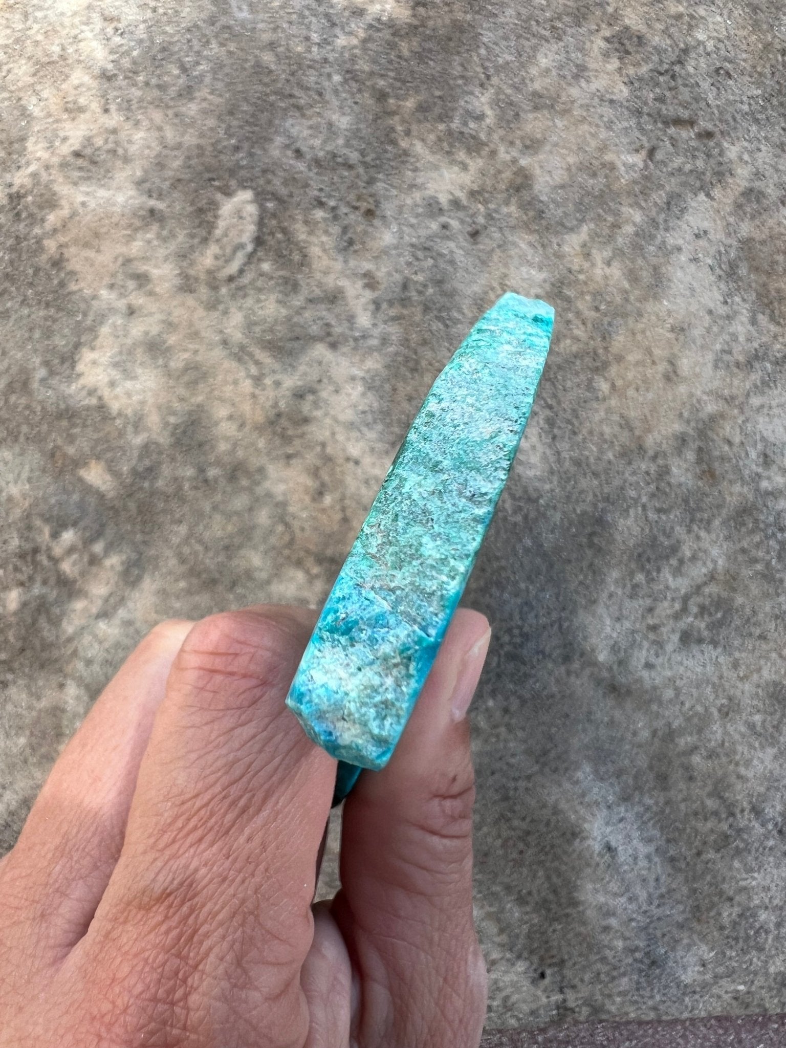 Blue River Chrysocolla Slab 144g - Purple Door Alchemy