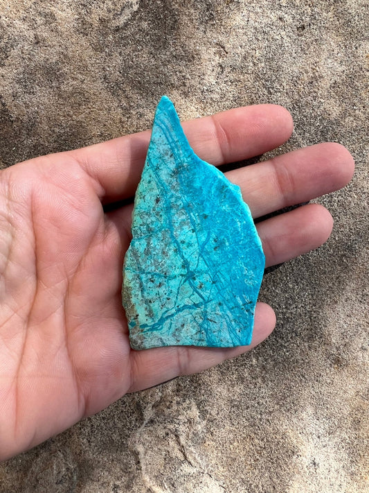 Blue River Chrysocolla Slab 34g - Purple Door Alchemy