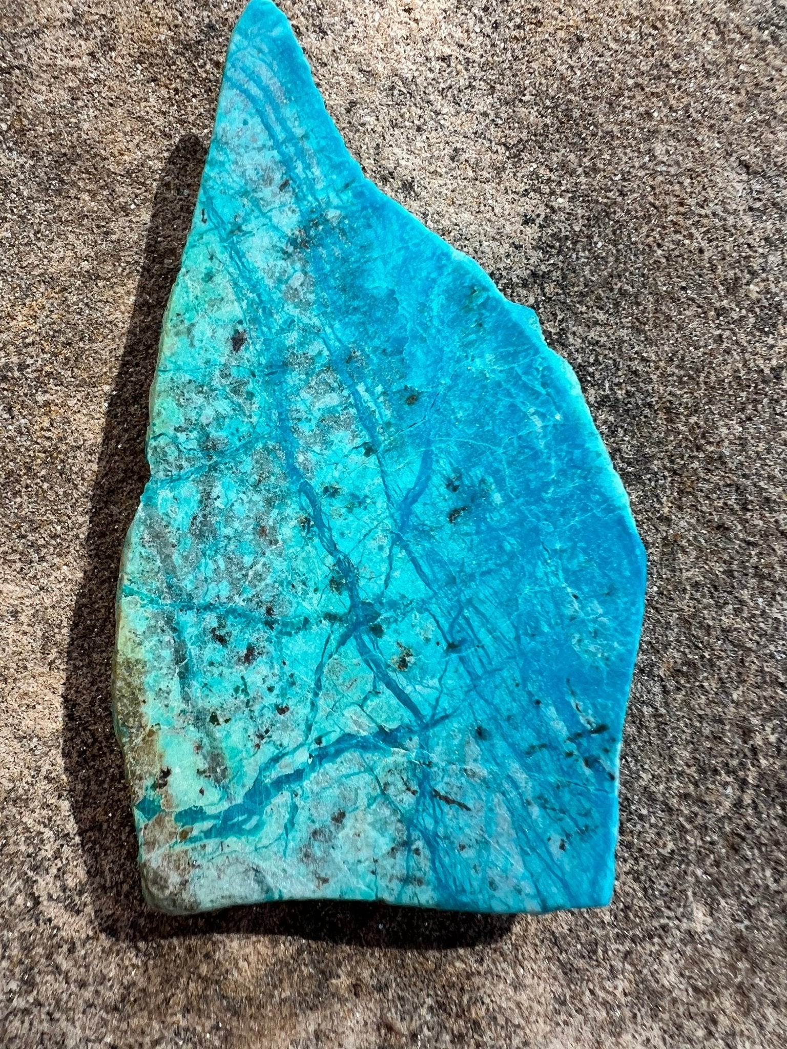 Blue River Chrysocolla Slab 34g - Purple Door Alchemy