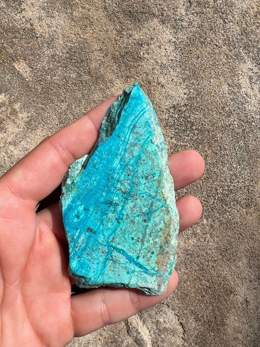 Blue River Chrysocolla Slab 52g - Purple Door Alchemy