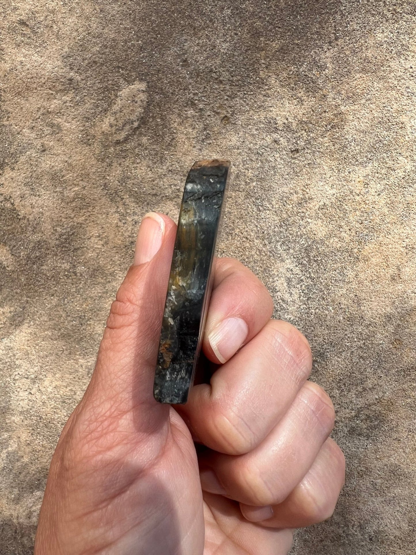 Blue Tigers Eye Slab 48g - Purple Door Alchemy