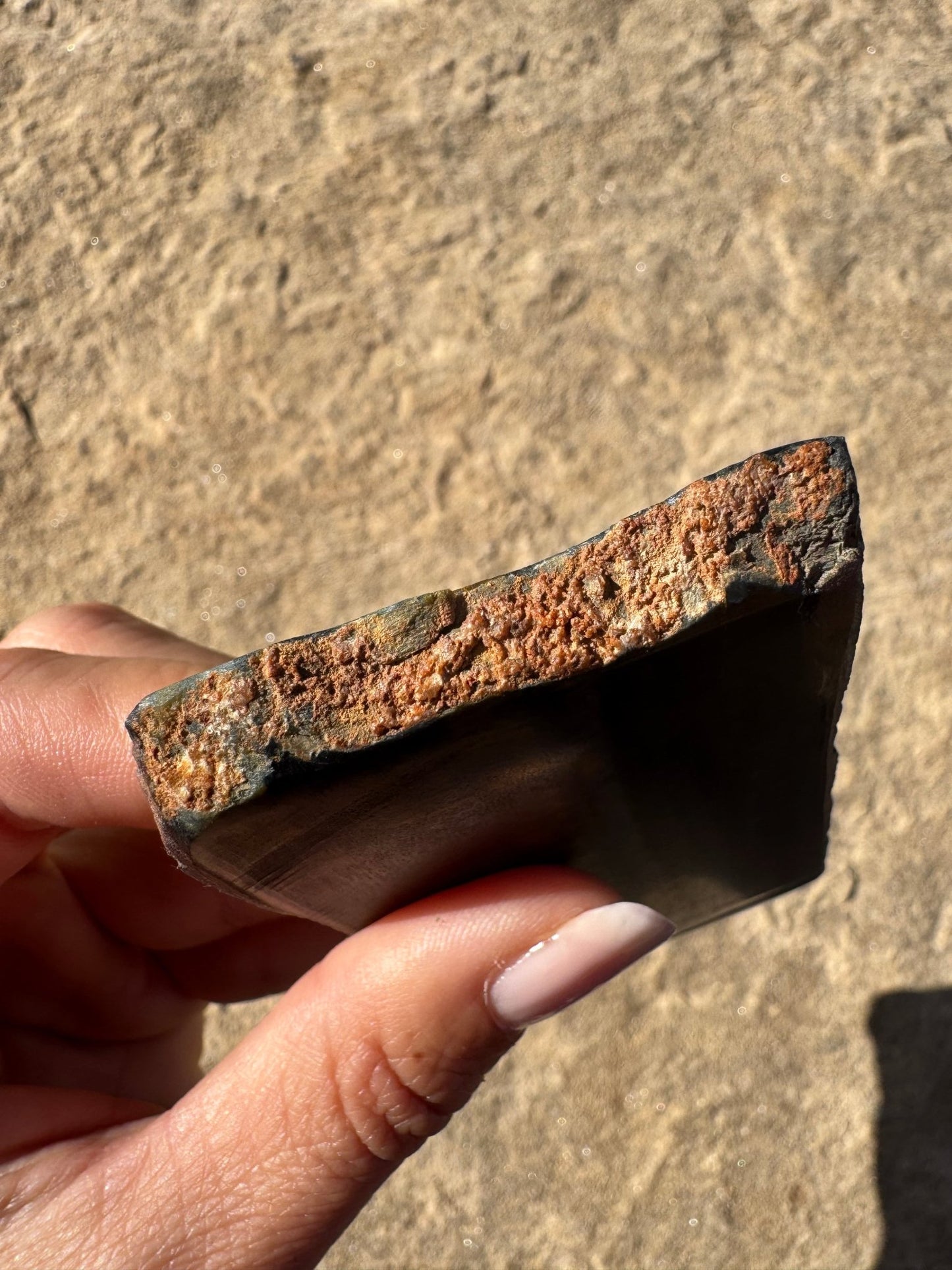 Blue Tigers Eye Slab 81g - Purple Door Alchemy