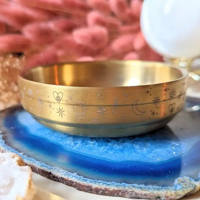 Brass Altar Bowl - Purple Door Alchemy