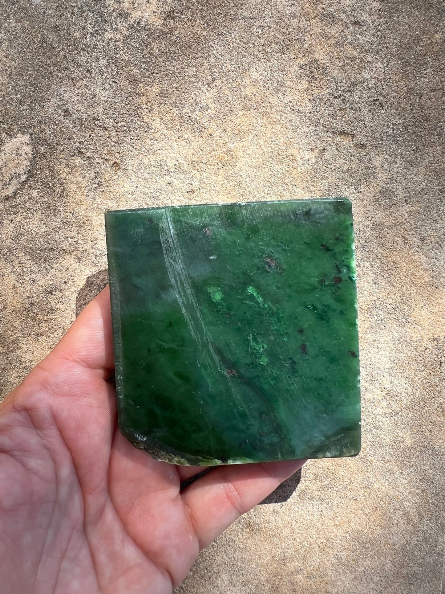 Canadian Nephrite Jade Slab 144g - Purple Door Alchemy
