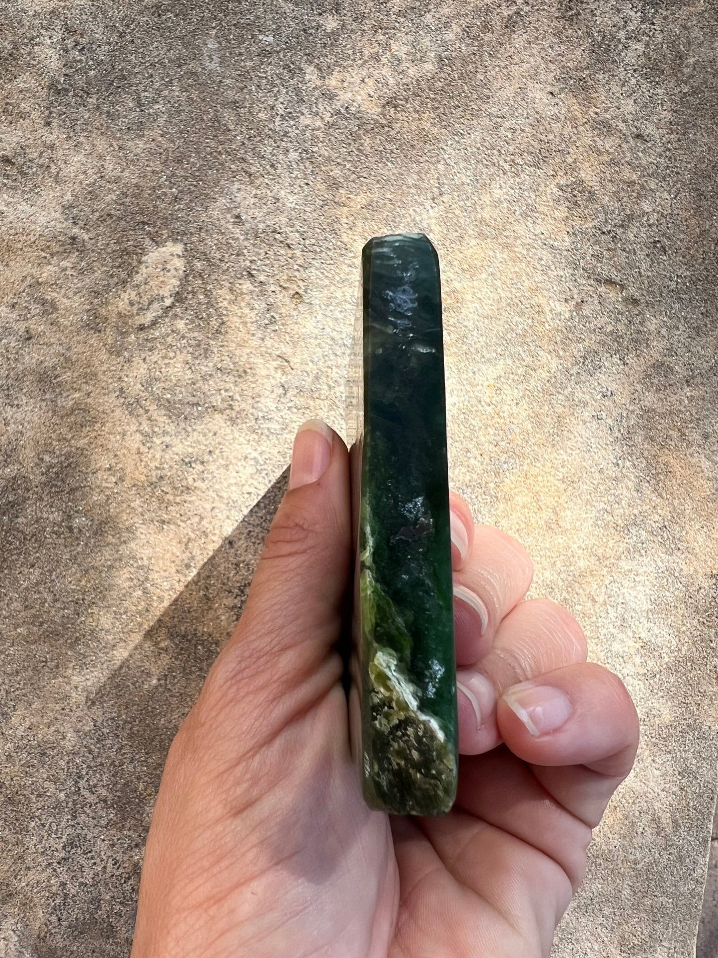Canadian Nephrite Jade Slab 144g - Purple Door Alchemy