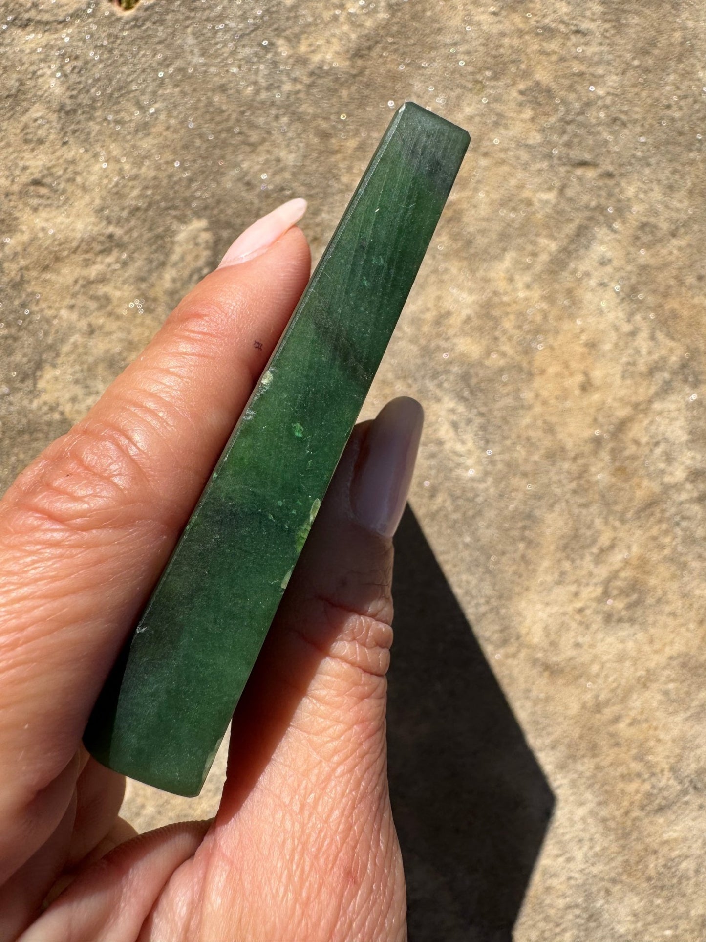 Canadian Nephrite Jade Slab 147g - Purple Door Alchemy