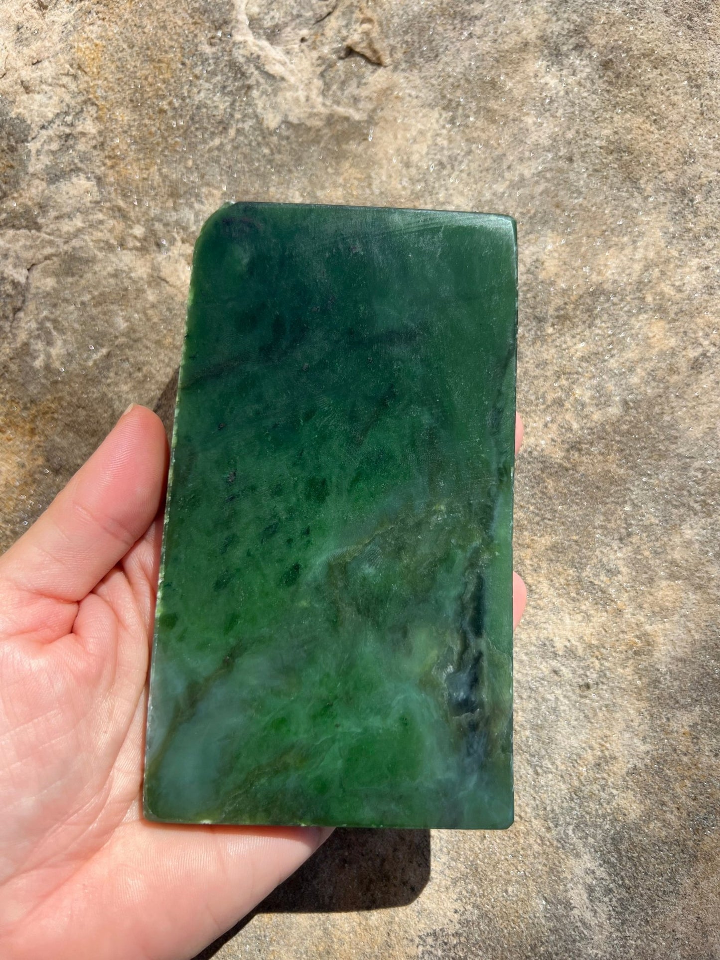 Canadian Nephrite Jade Slab 224g - Purple Door Alchemy