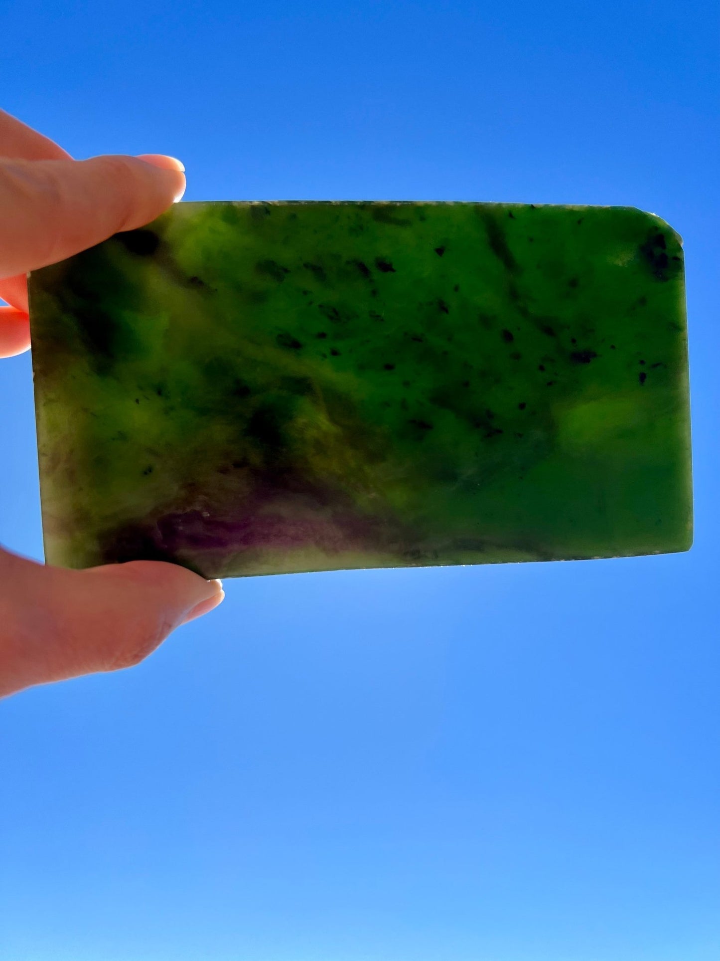Canadian Nephrite Jade Slab 224g - Purple Door Alchemy