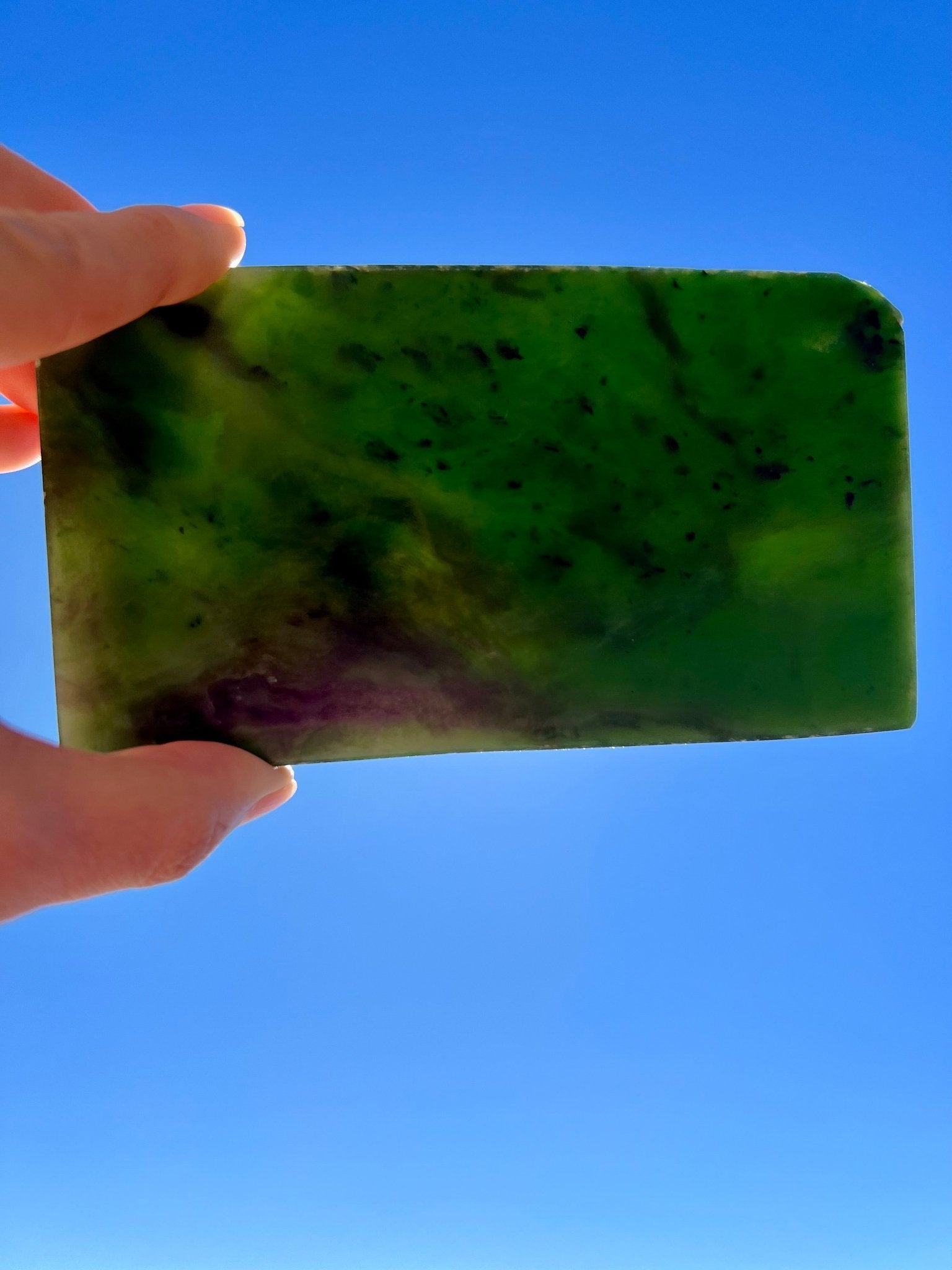 Canadian Nephrite Jade Slab 224g - Purple Door Alchemy