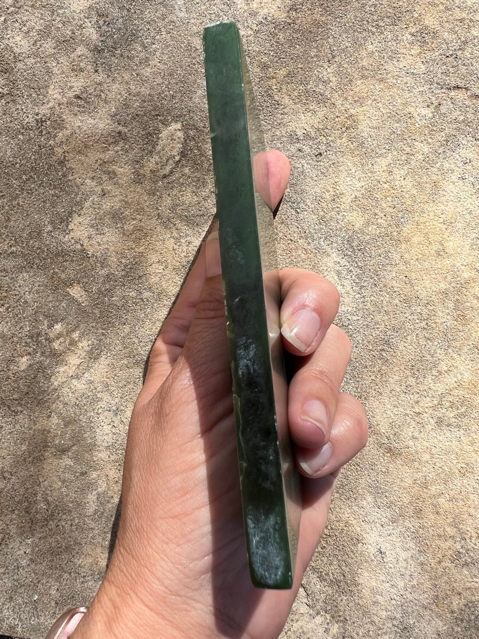 Canadian Nephrite Jade Slab 230g - Purple Door Alchemy