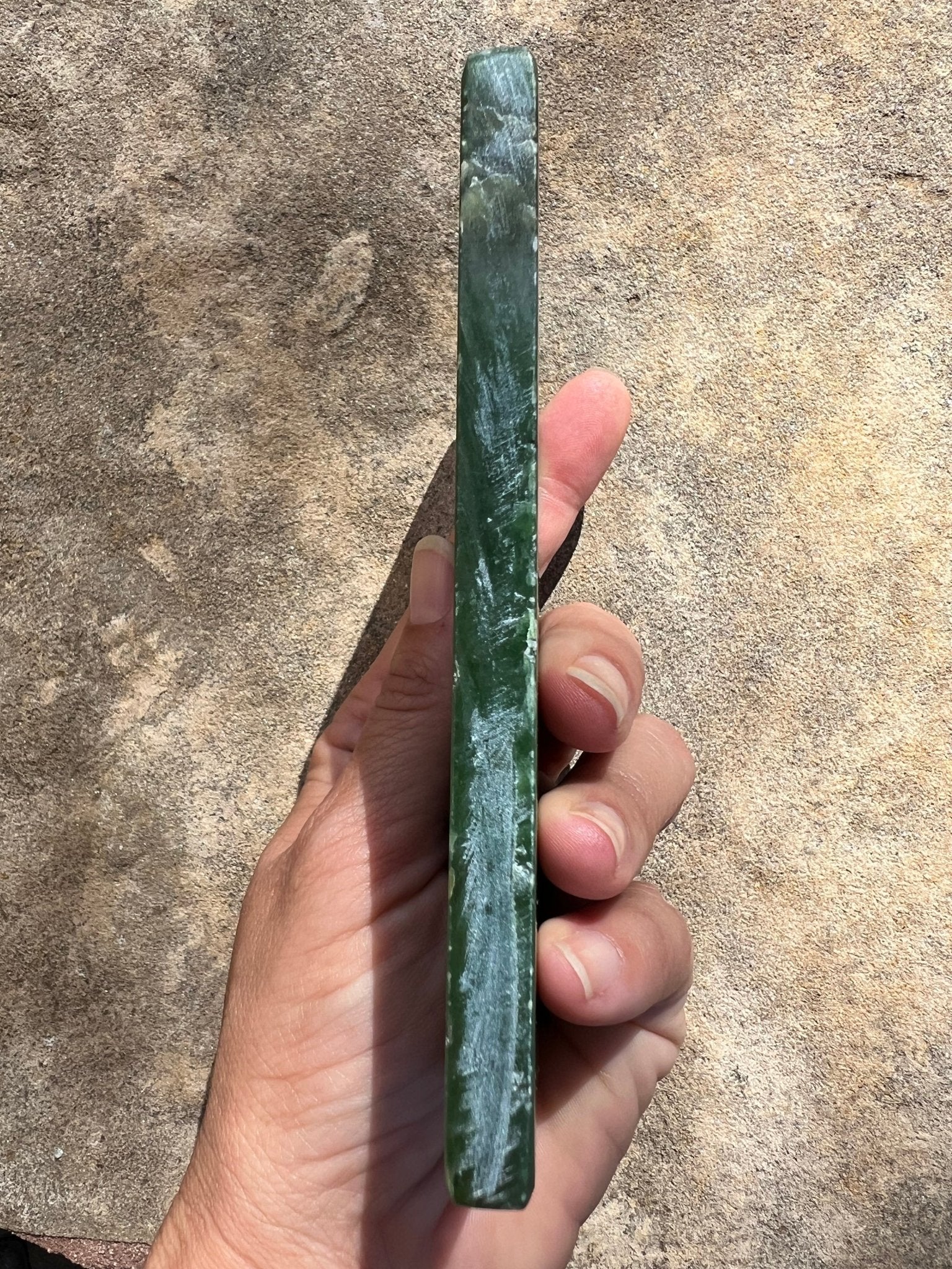 Canadian Nephrite Jade Slab 230g - Purple Door Alchemy
