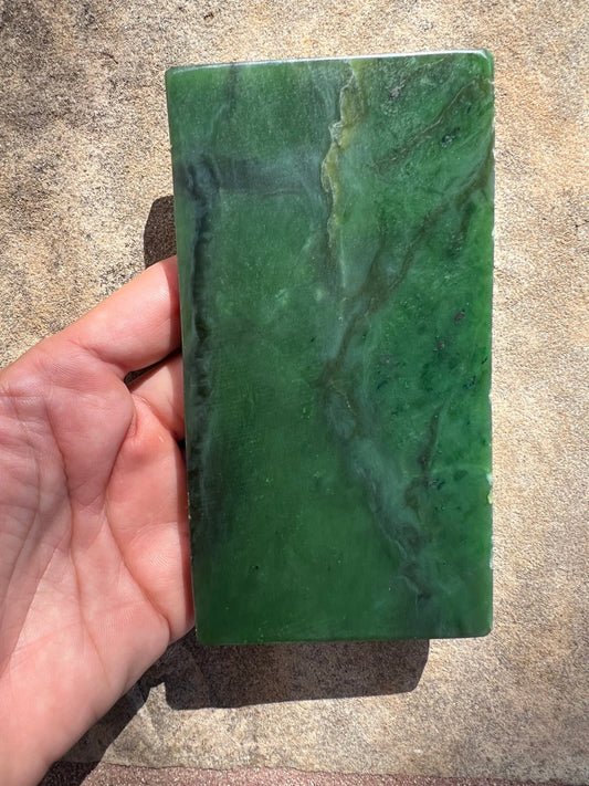 Canadian Nephrite Jade Slab 230g - Purple Door Alchemy