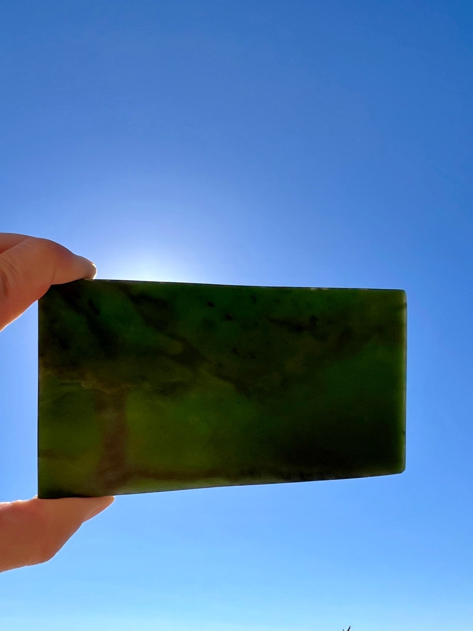 Canadian Nephrite Jade Slab 230g - Purple Door Alchemy