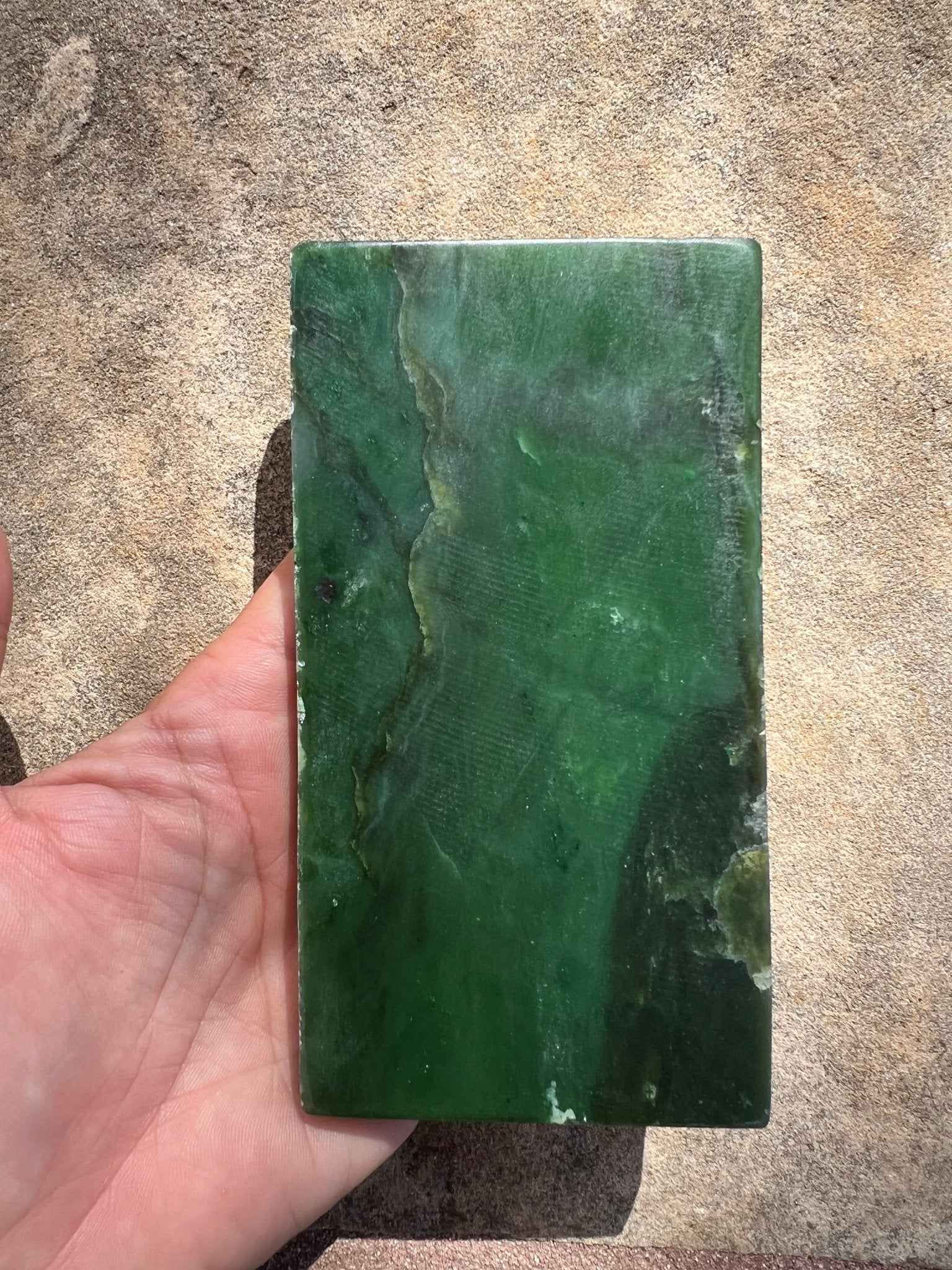 Canadian Nephrite Jade Slab 230g - Purple Door Alchemy