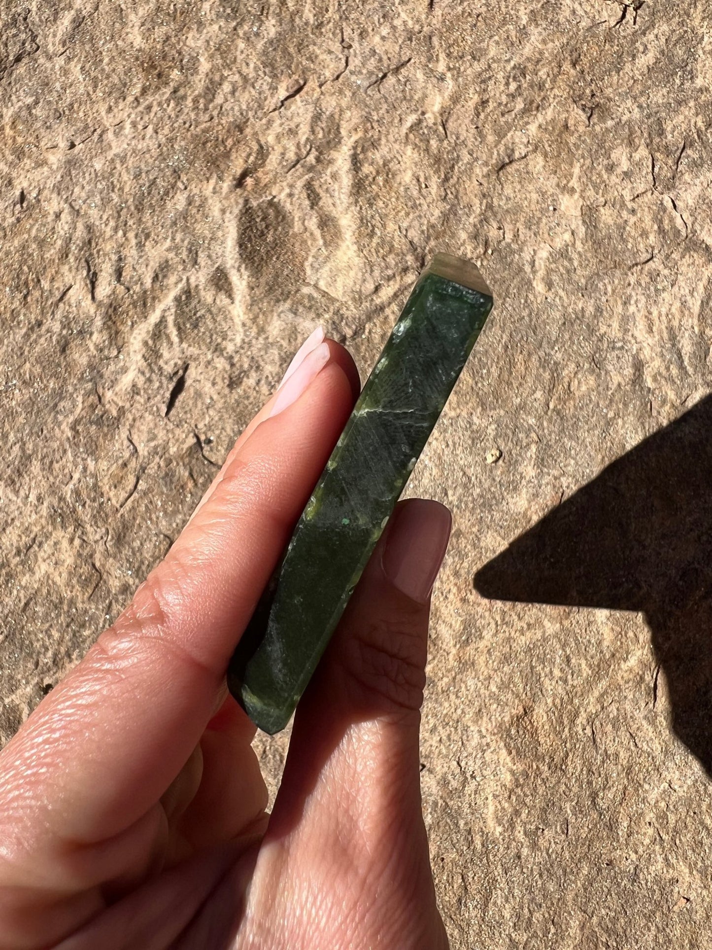 Canadian Nephrite Jade Slab 232g - Purple Door Alchemy