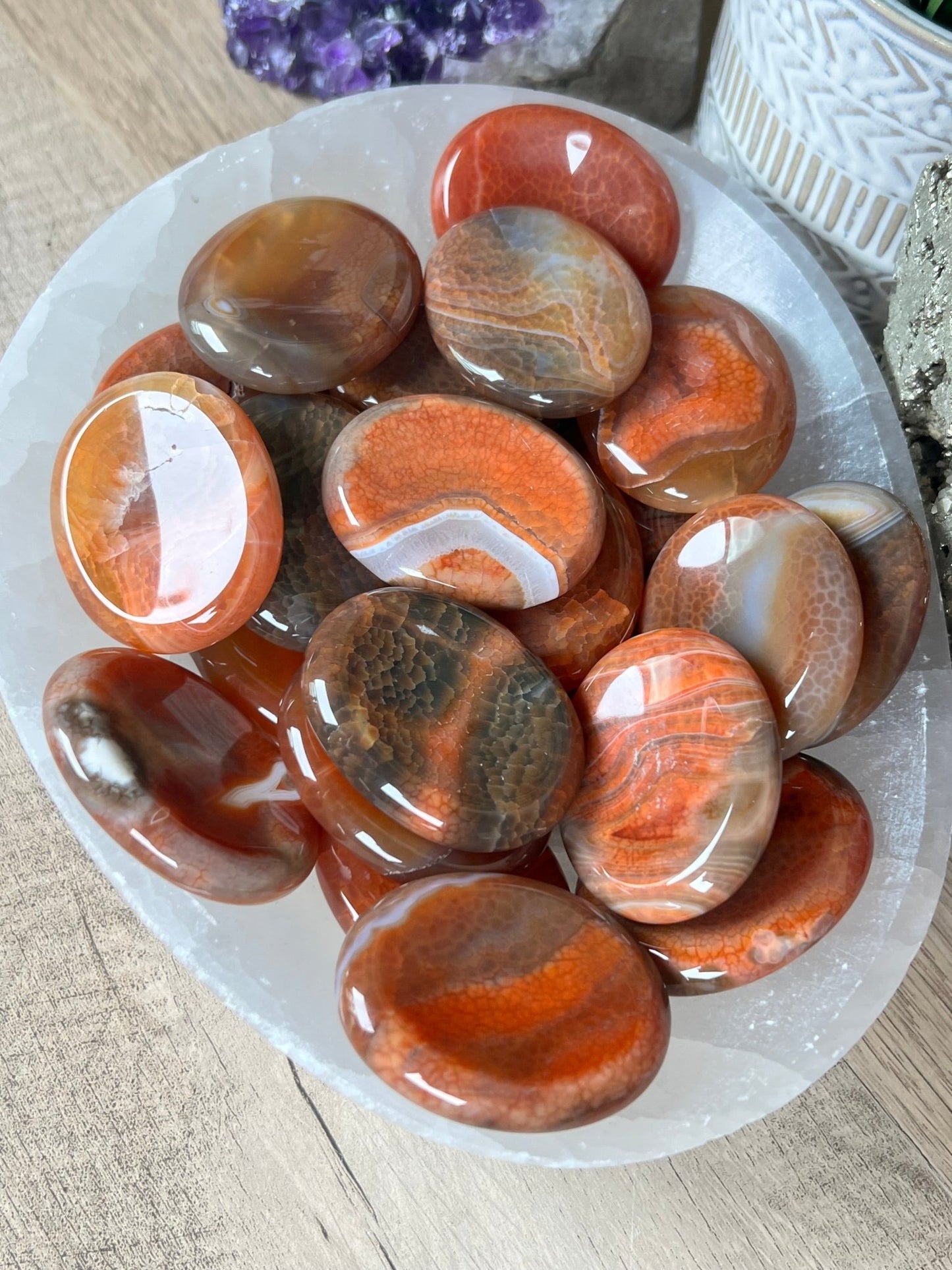 Carnelian Worry Stone - Purple Door Alchemy