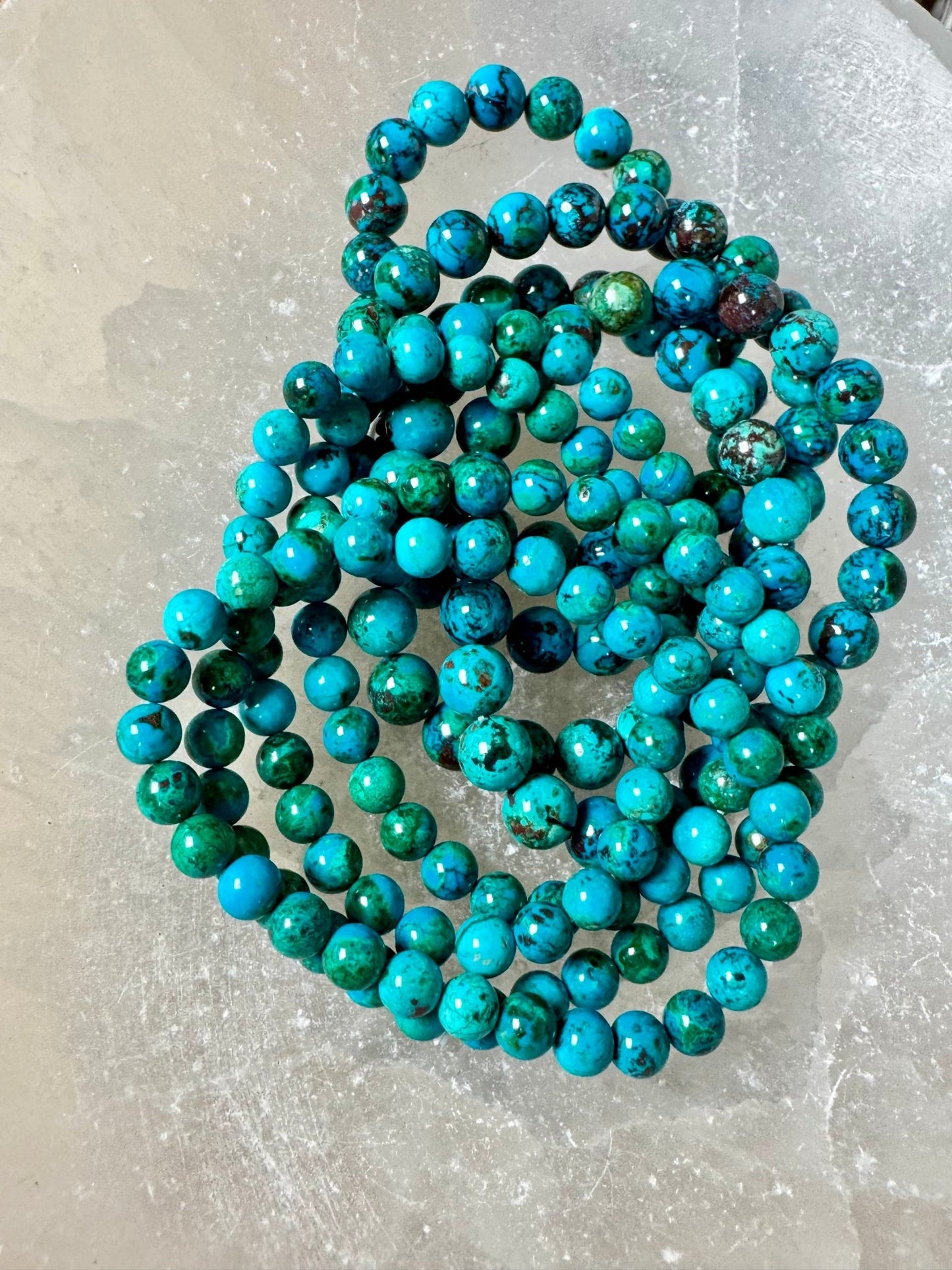 Chilean Chrysocolla Bracelet - Purple Door Alchemy