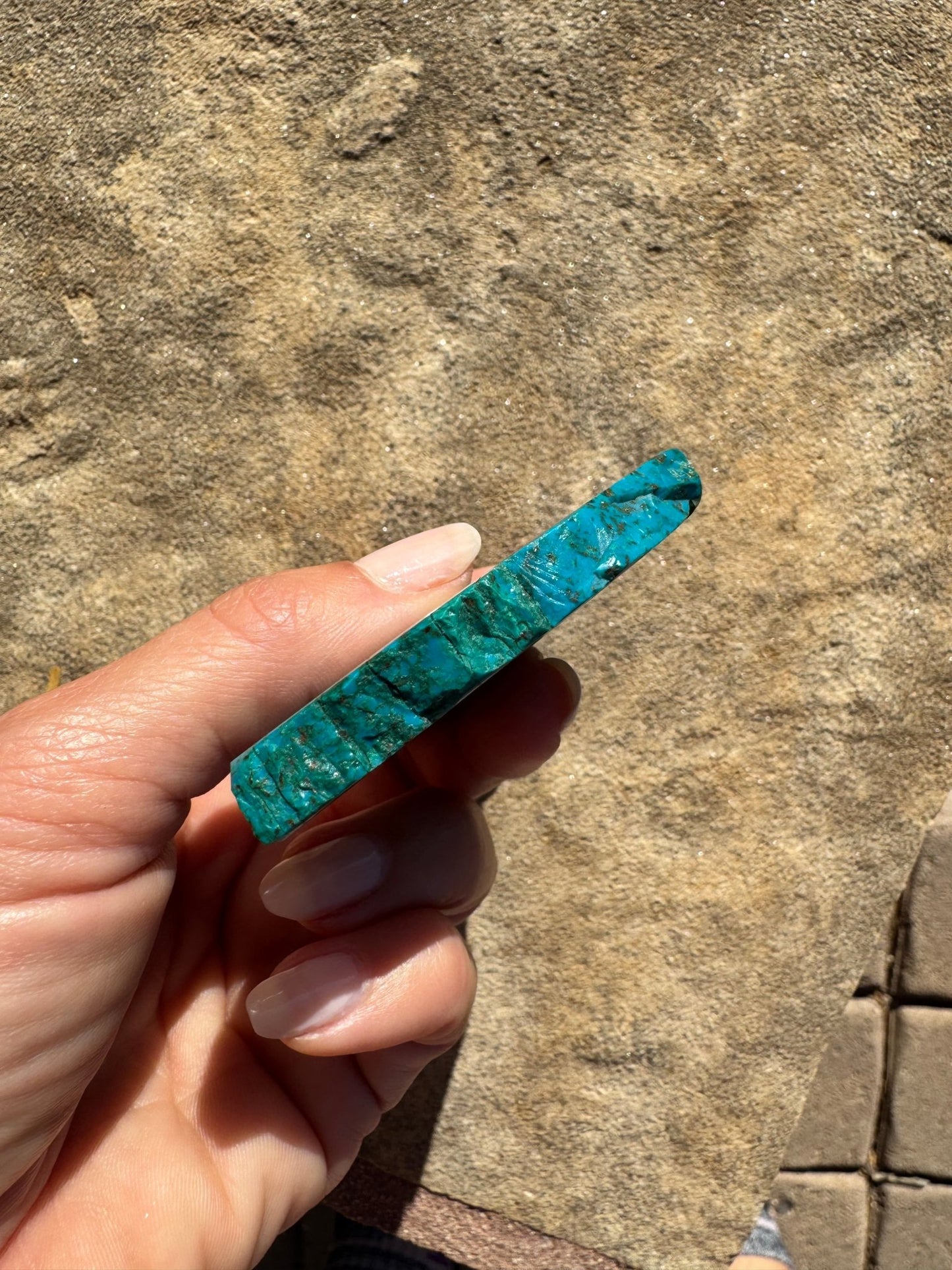 Chilean Chrysocolla Slab 90g - Purple Door Alchemy