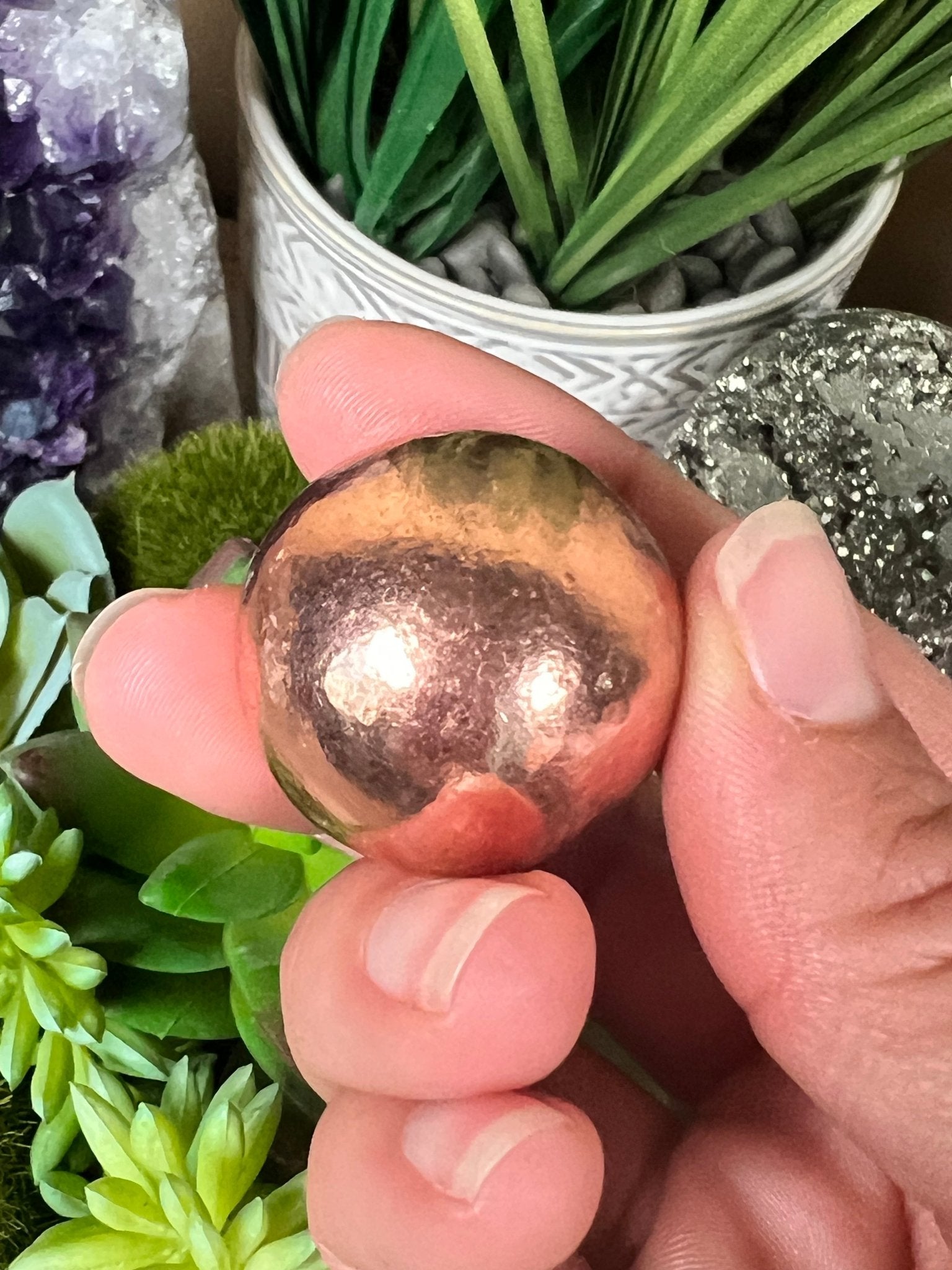Copper Sphere 28mm (1.1 in) - Purple Door Alchemy
