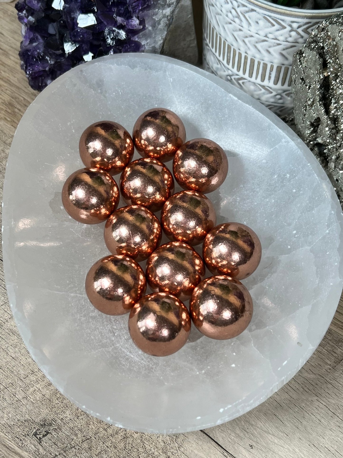 Copper Sphere 28mm (1.1 in) - Purple Door Alchemy