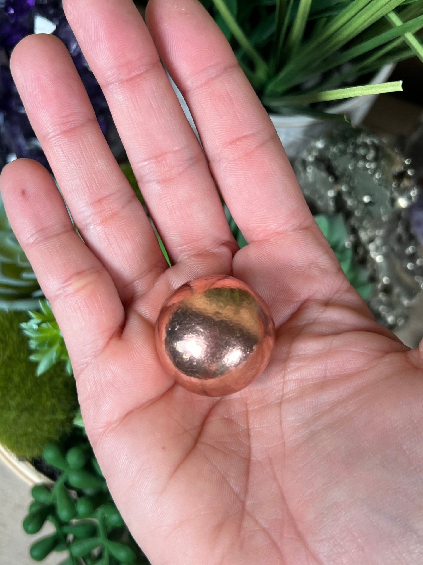 Copper Sphere 28mm (1.1 in) - Purple Door Alchemy