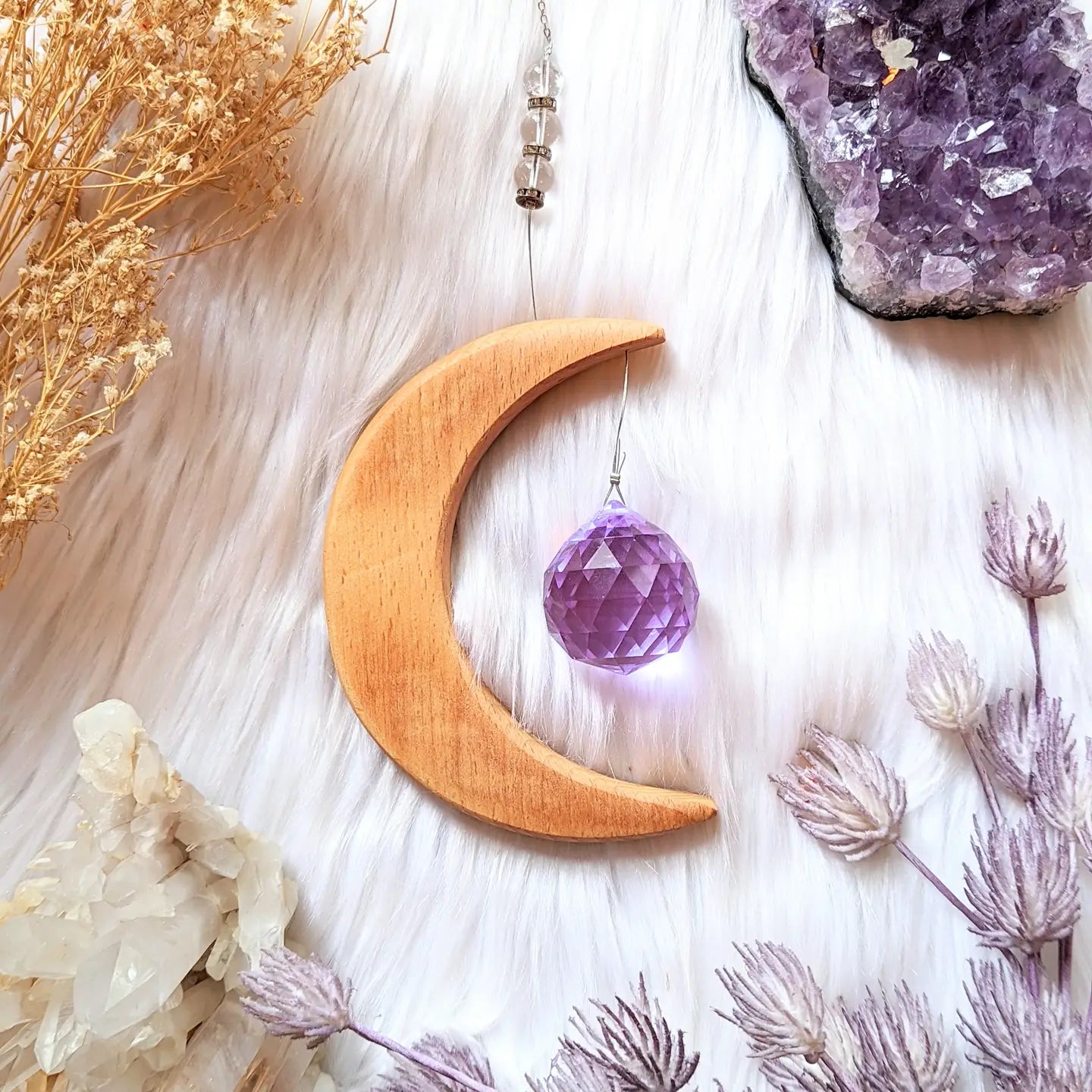 Crescent Moon Rainbow Maker - Purple Door Alchemy