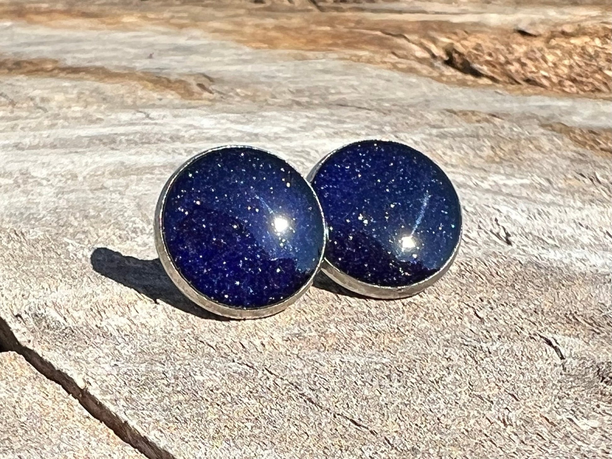 Crushed Blue Goldstone - Purple Door Alchemy