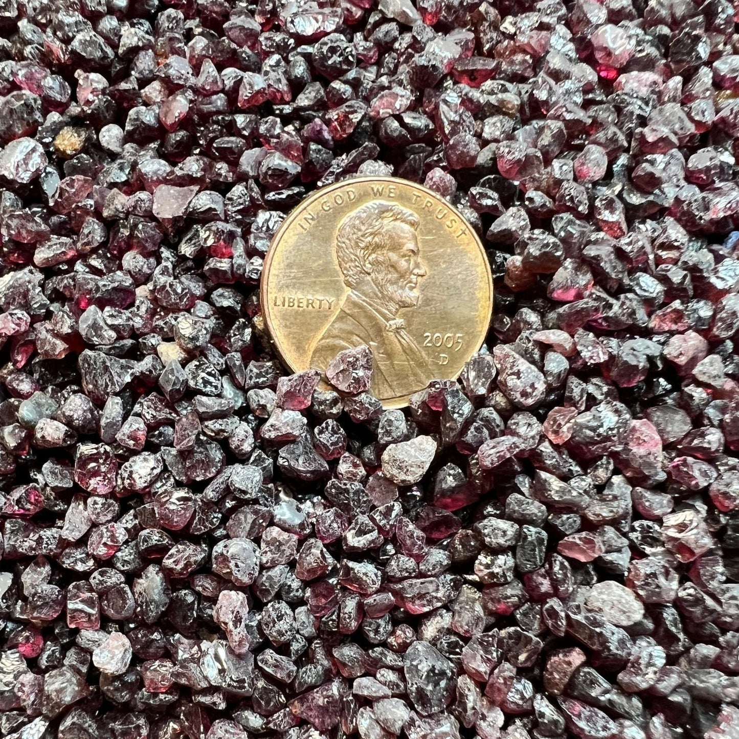 Crushed Garnet Extra Coarse - Crushed Minerals - Purple Door Alchemy