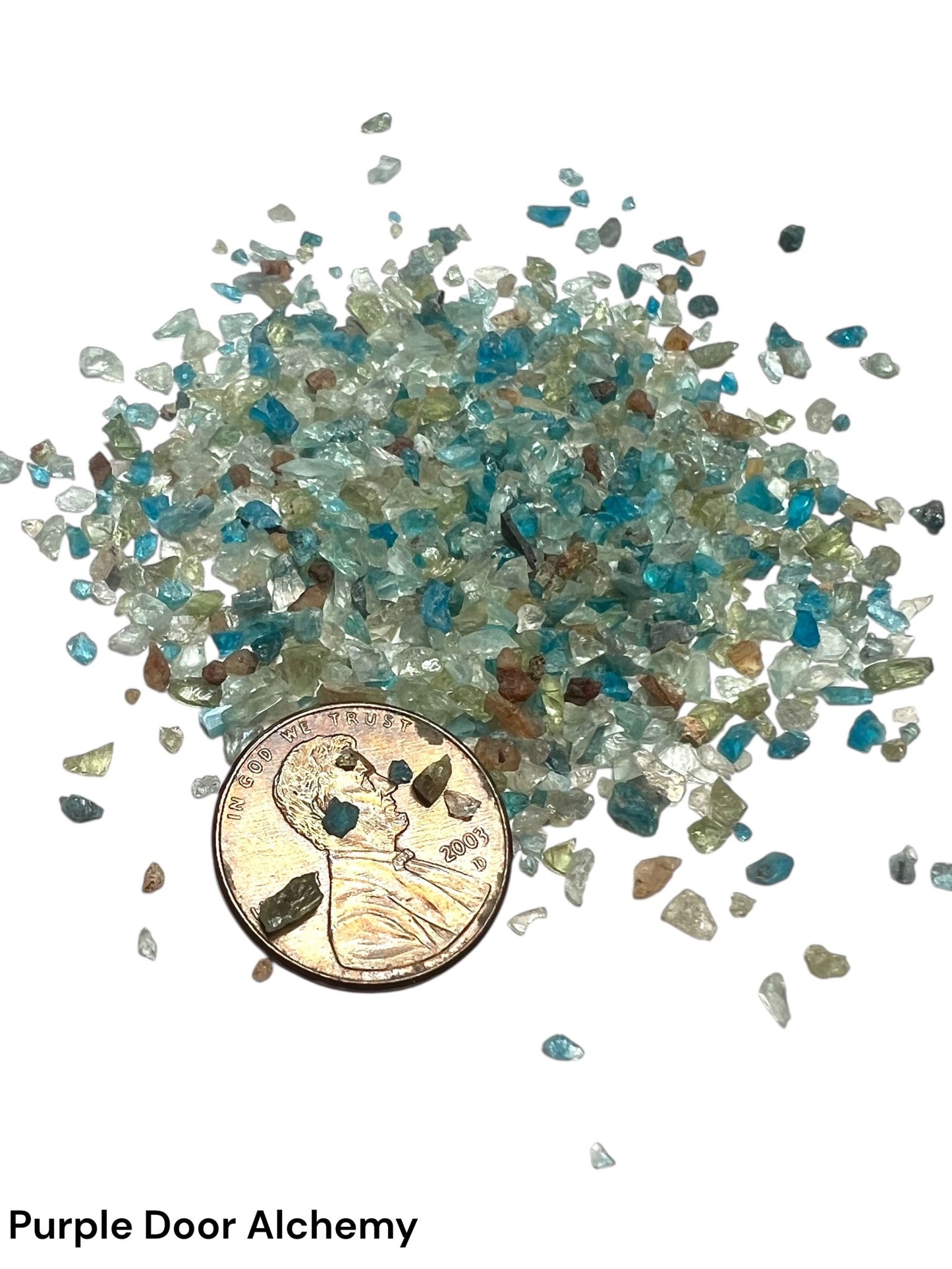 Crushed Multicolor Apatite - Purple Door Alchemy