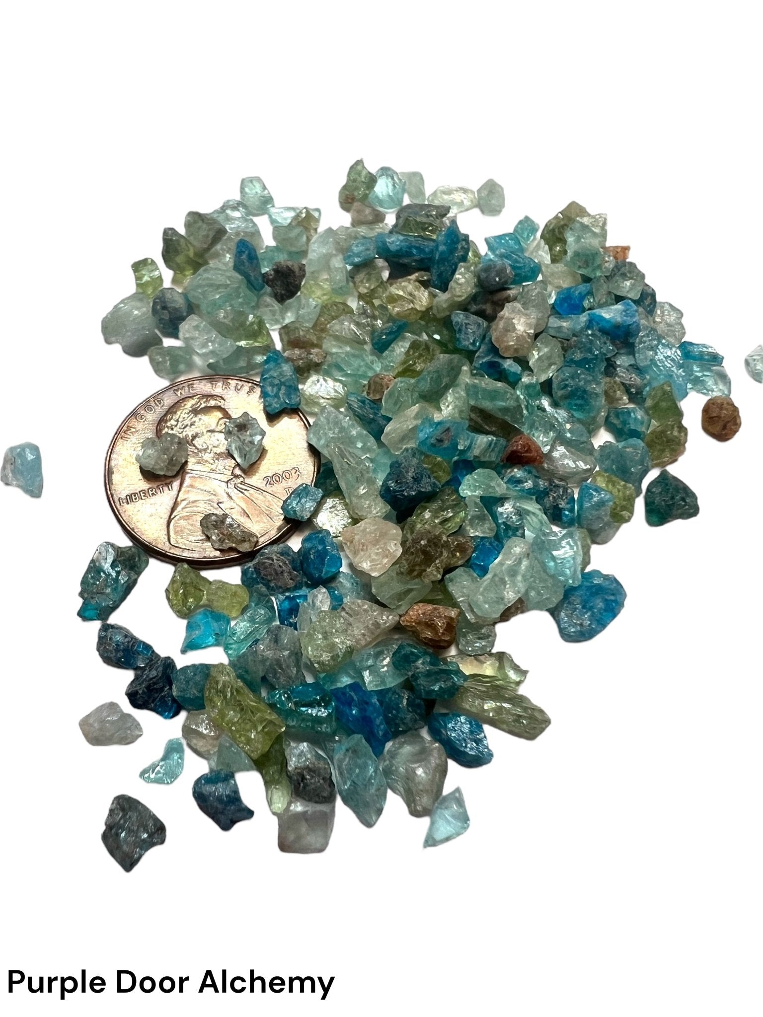 Crushed Multicolor Apatite - Purple Door Alchemy
