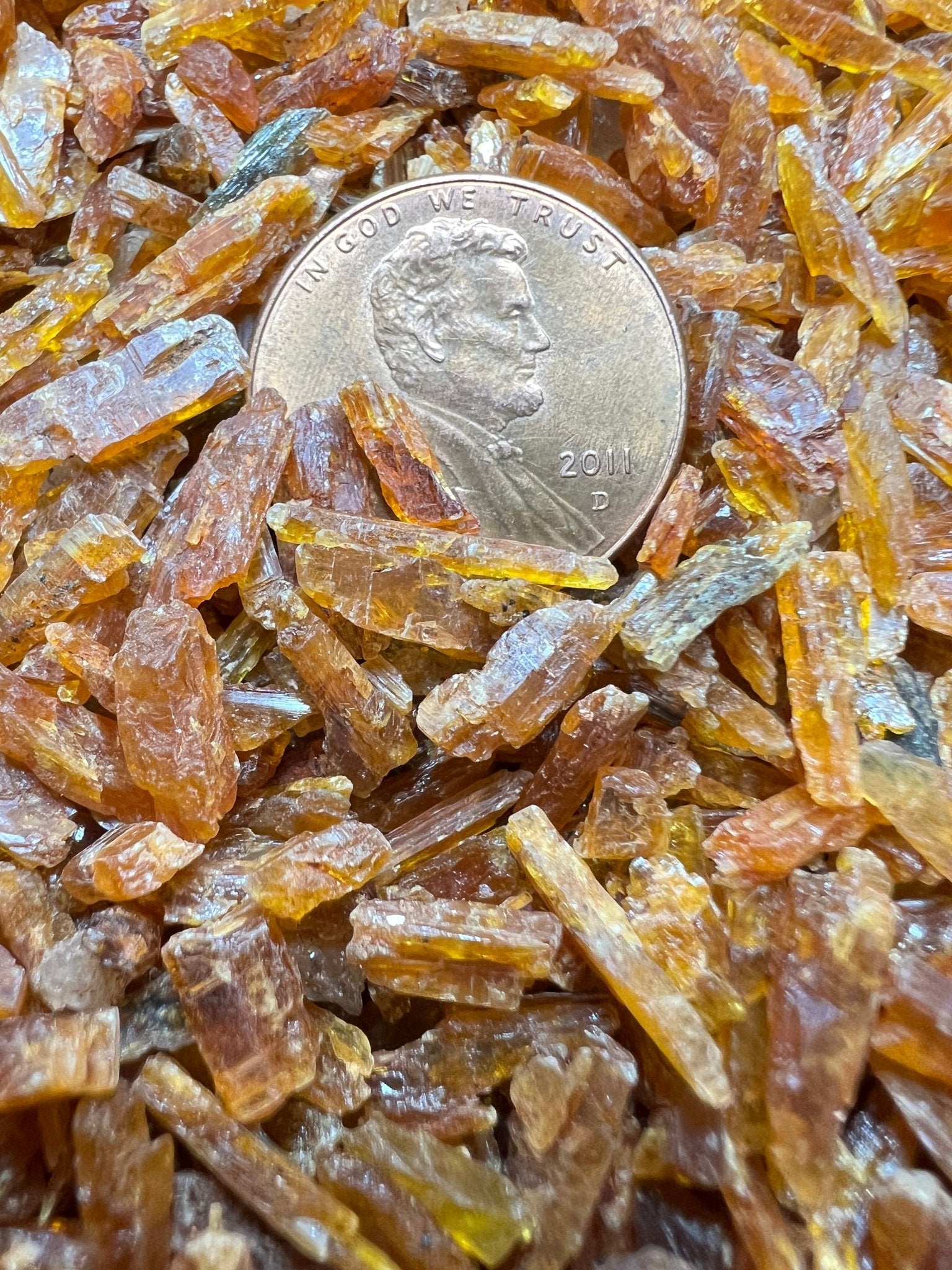 Crushed Orange Kyanite - Premium - Purple Door Alchemy