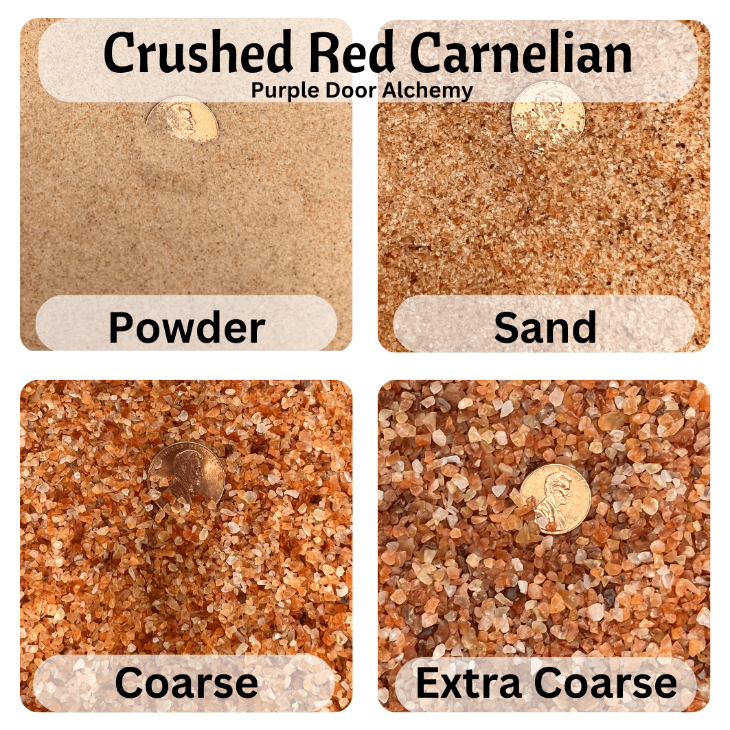 Crushed Red Carnelian - Purple Door Alchemy