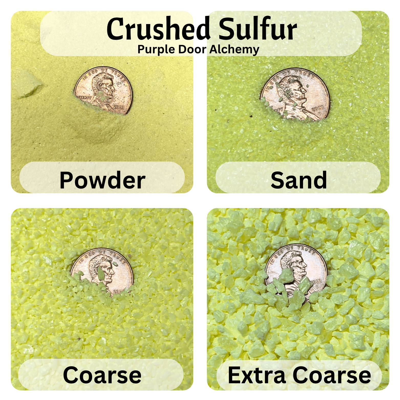 Crushed Sulfur - Purple Door Alchemy