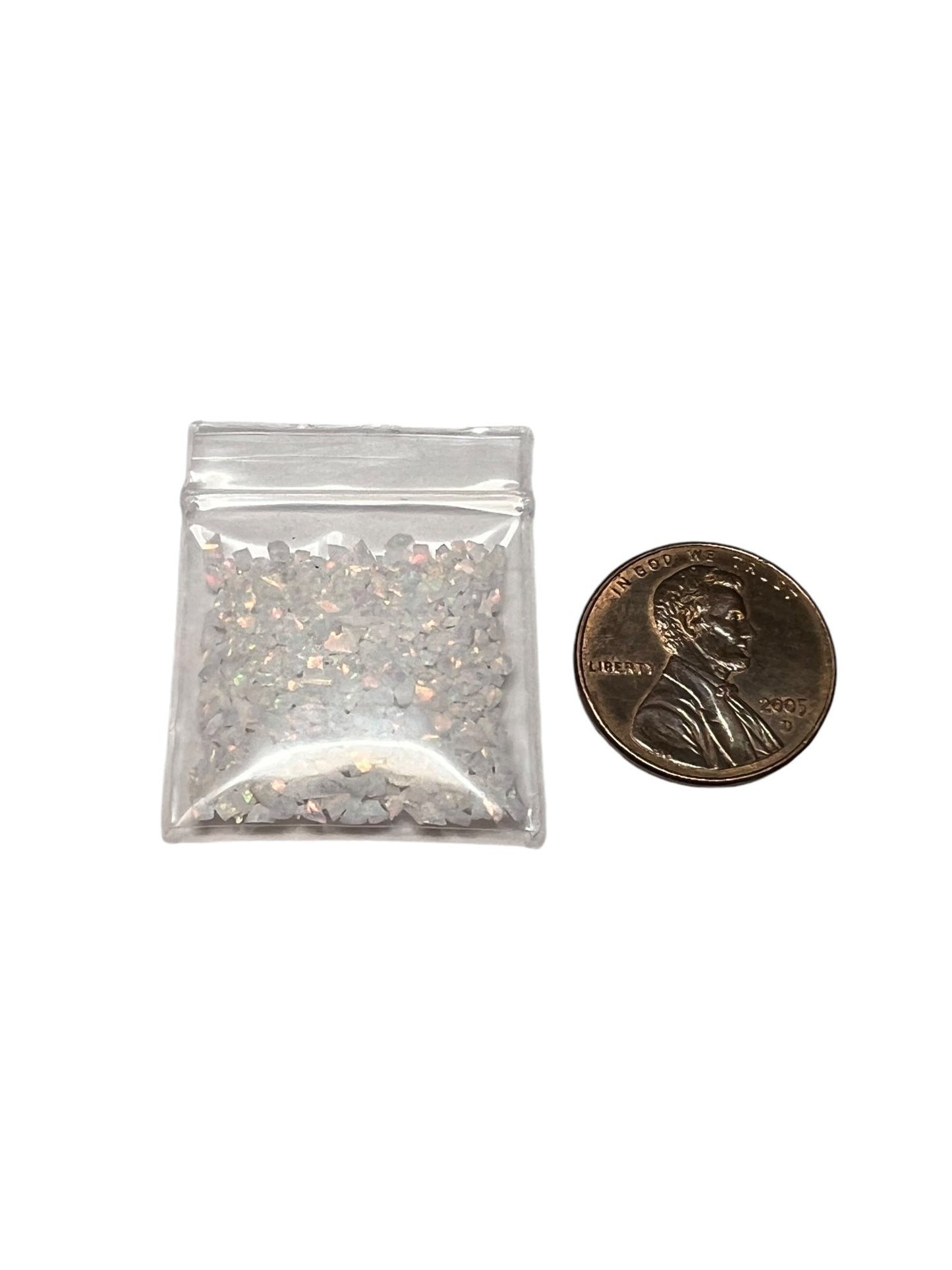 Crushed Synthetic Fire and Snow Opal - Purple Door Alchemy