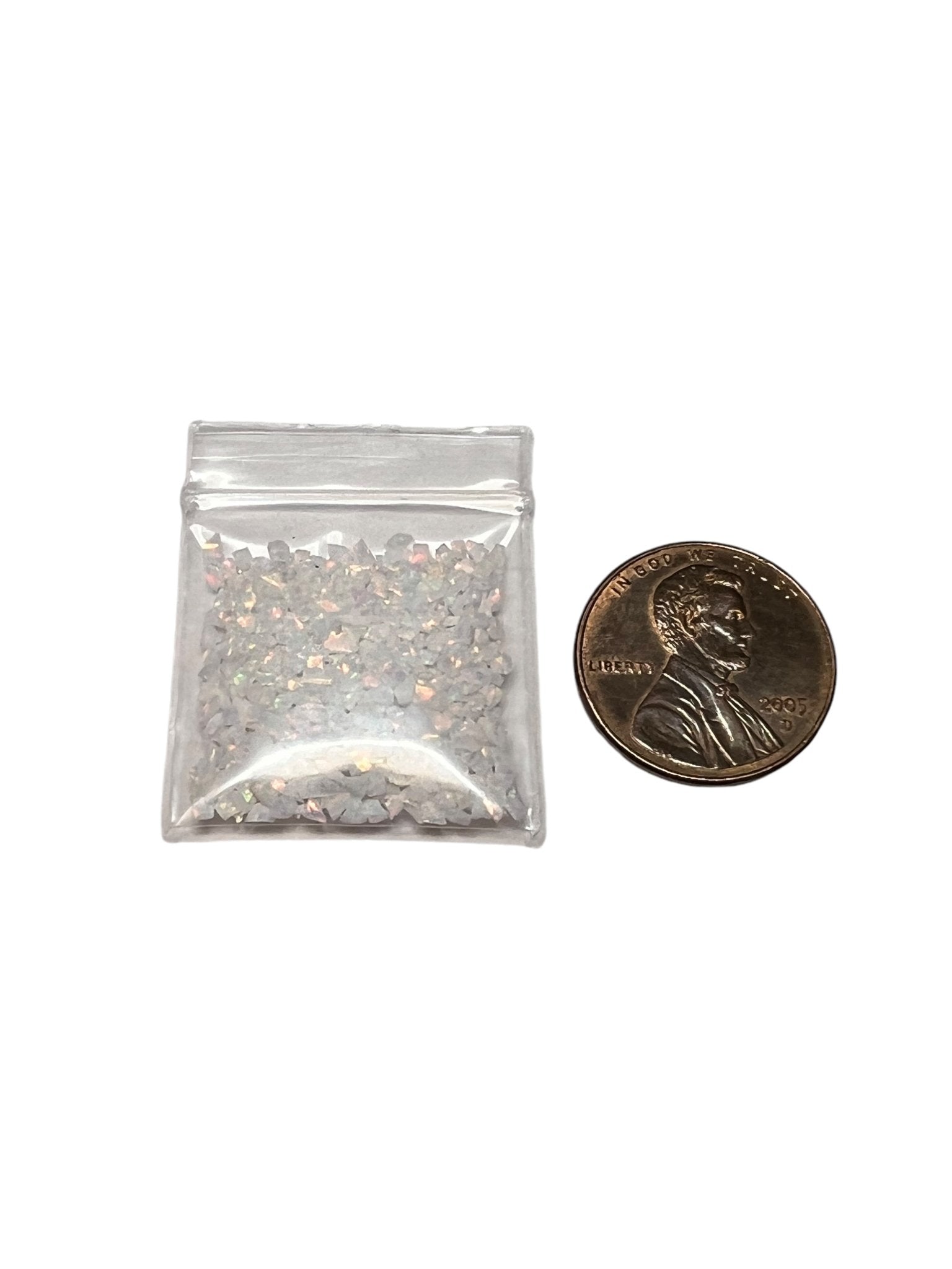 Crushed Synthetic Fire and Snow Opal - Purple Door Alchemy