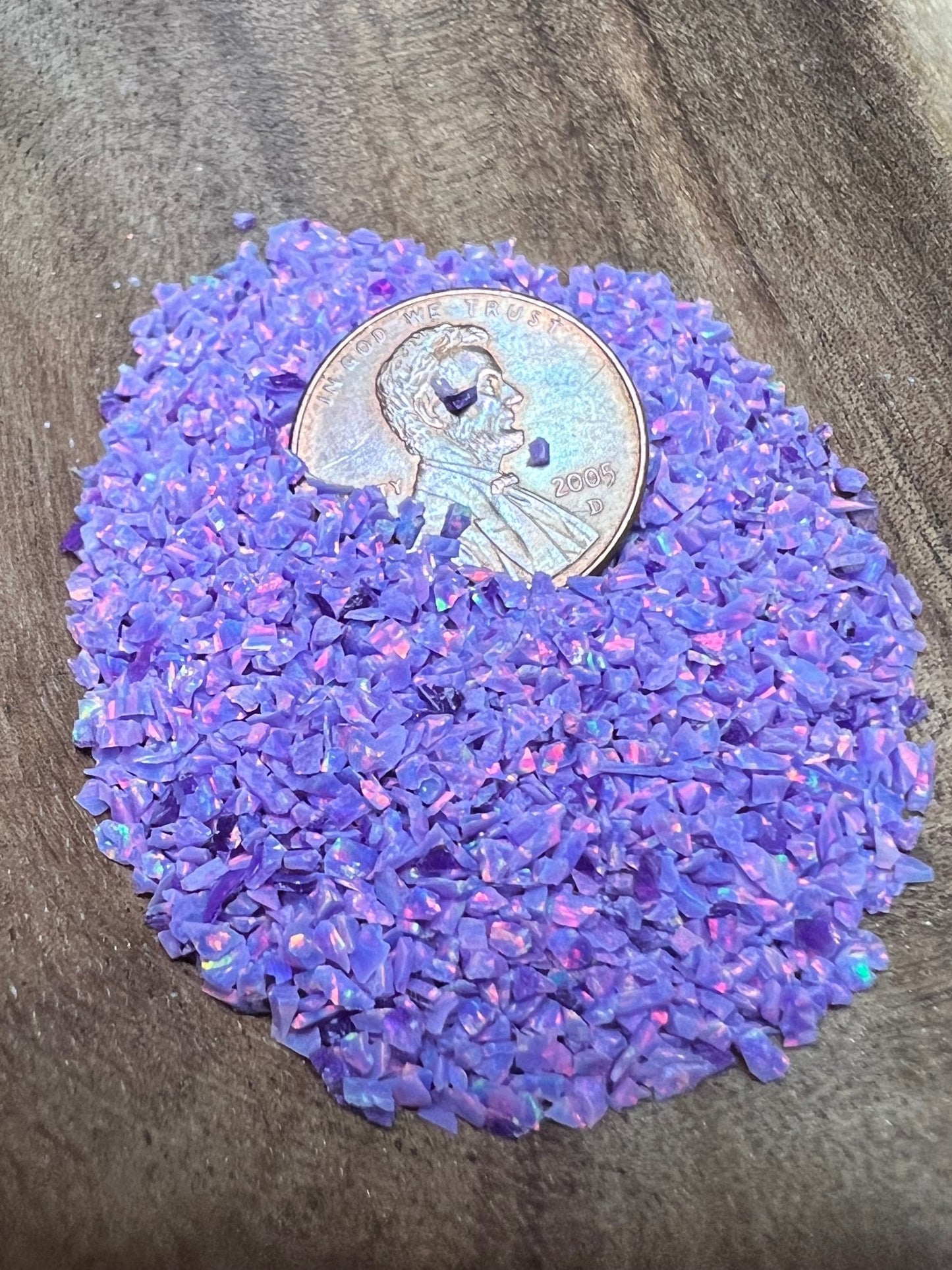 Crushed Synthetic Lavender Opal - Purple Door Alchemy