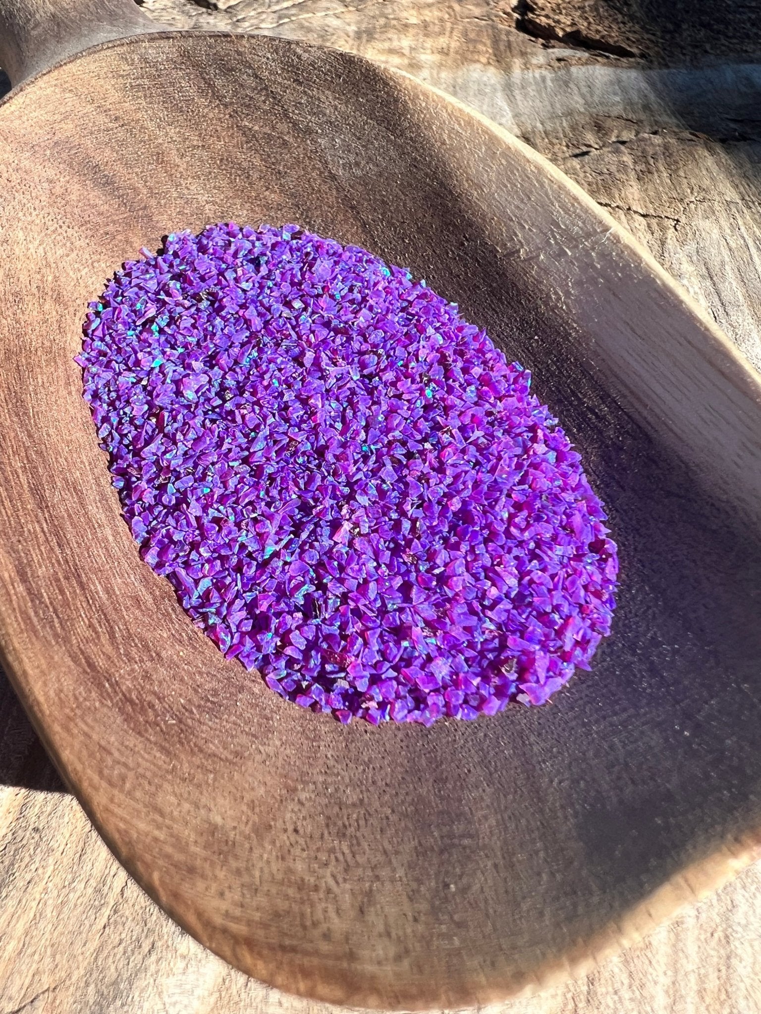 Crushed Synthetic Sleepy Lavender 2 Opal - Bello Opal - OP52 - Purple Door Alchemy