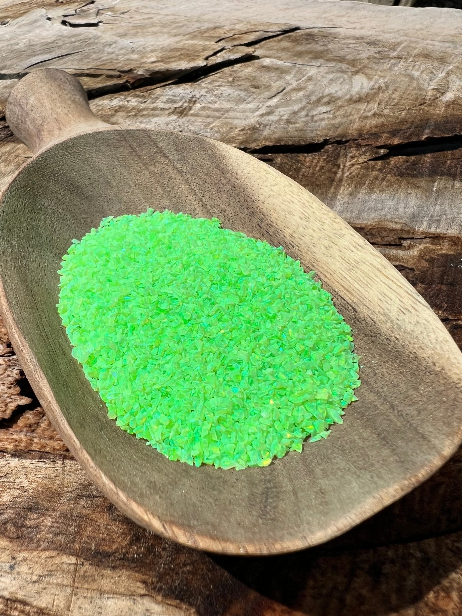 Crushed Synthetic Spring Bud Opal - Bello Opal - OP68 - Purple Door Alchemy