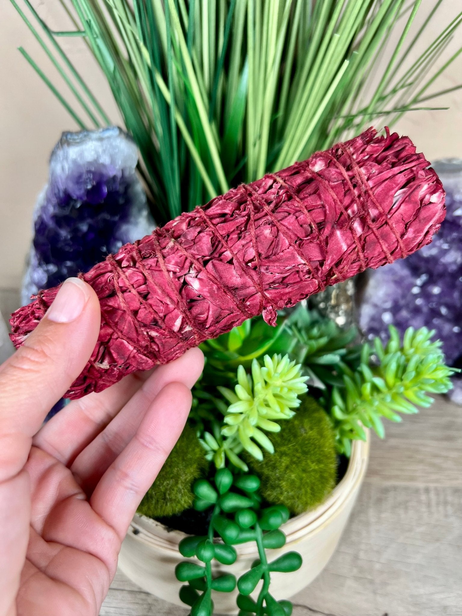 Dragon's Blood White Sage Smudge Stick - Purple Door Alchemy