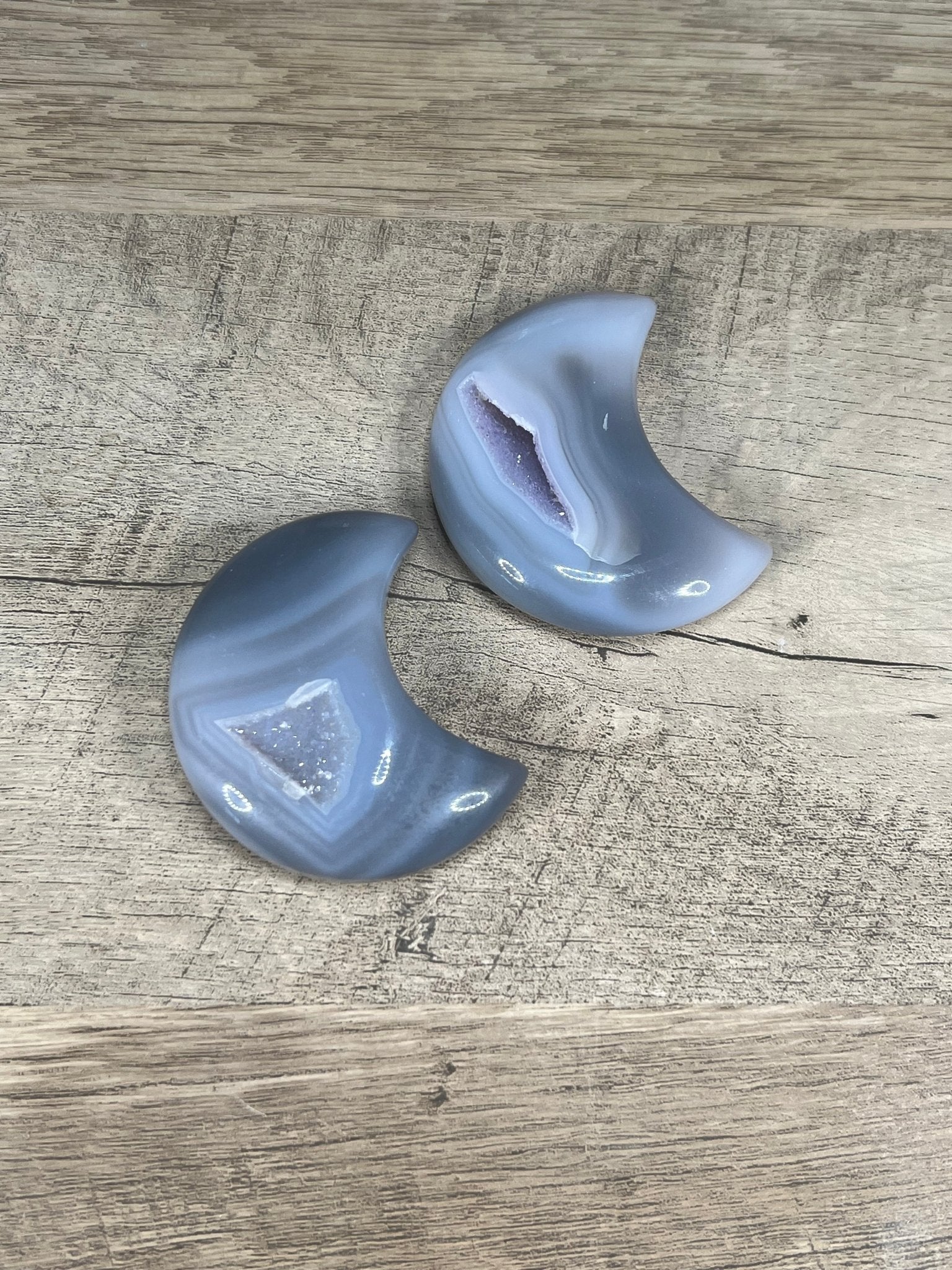 Druzy Agate Moons - Purple Door Alchemy