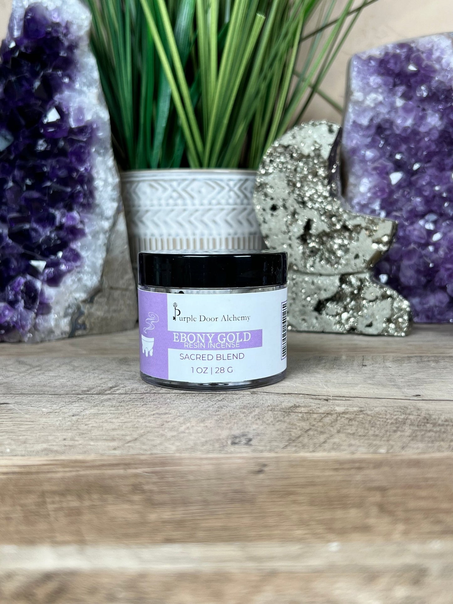 Ebony Gold Resin Incense - Purple Door Alchemy