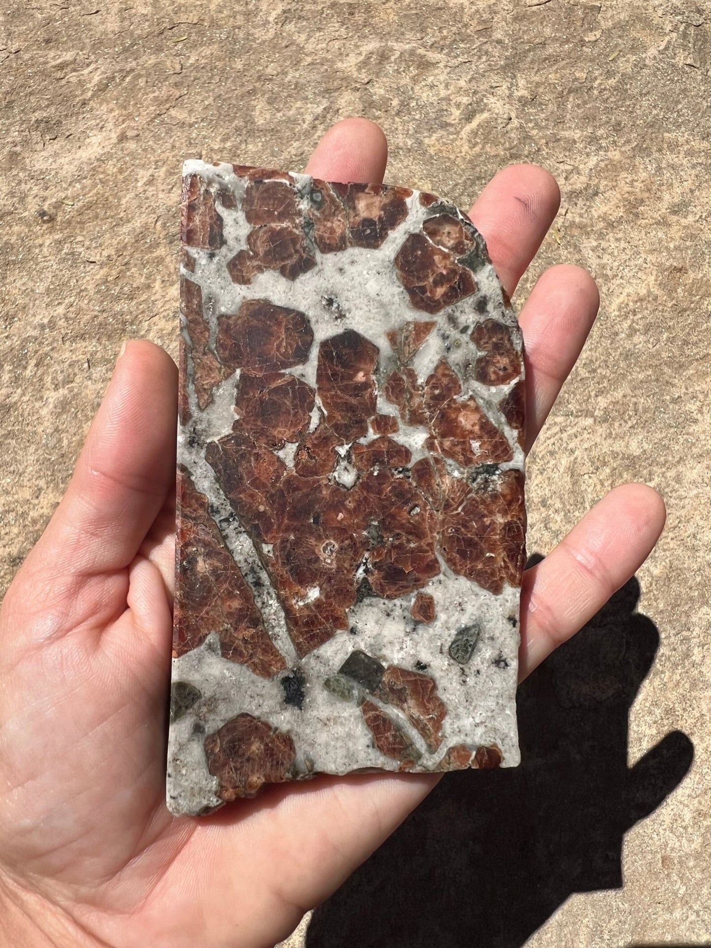 Garnet in Wollastonite Slab 178g - Purple Door Alchemy