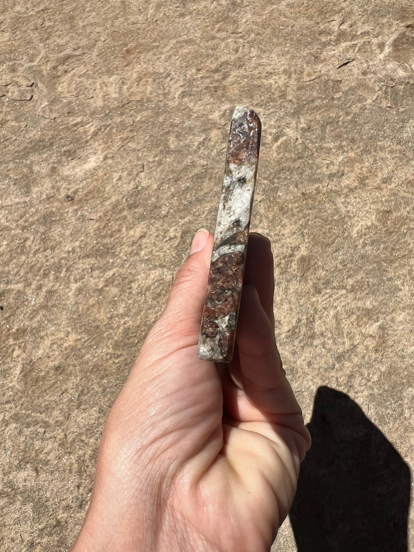 Garnet in Wollastonite Slab 178g - Purple Door Alchemy