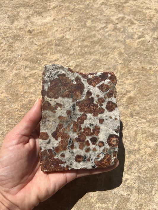 Garnet in Wollastonite Slab 272g - Purple Door Alchemy