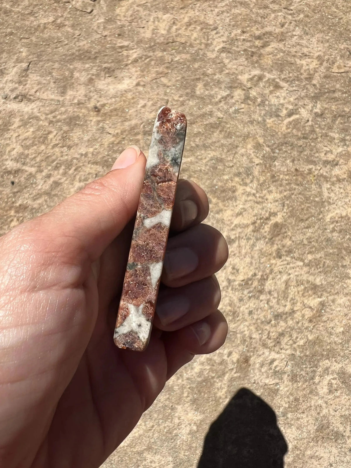 Garnet in Wollastonite Slab 70g - Purple Door Alchemy