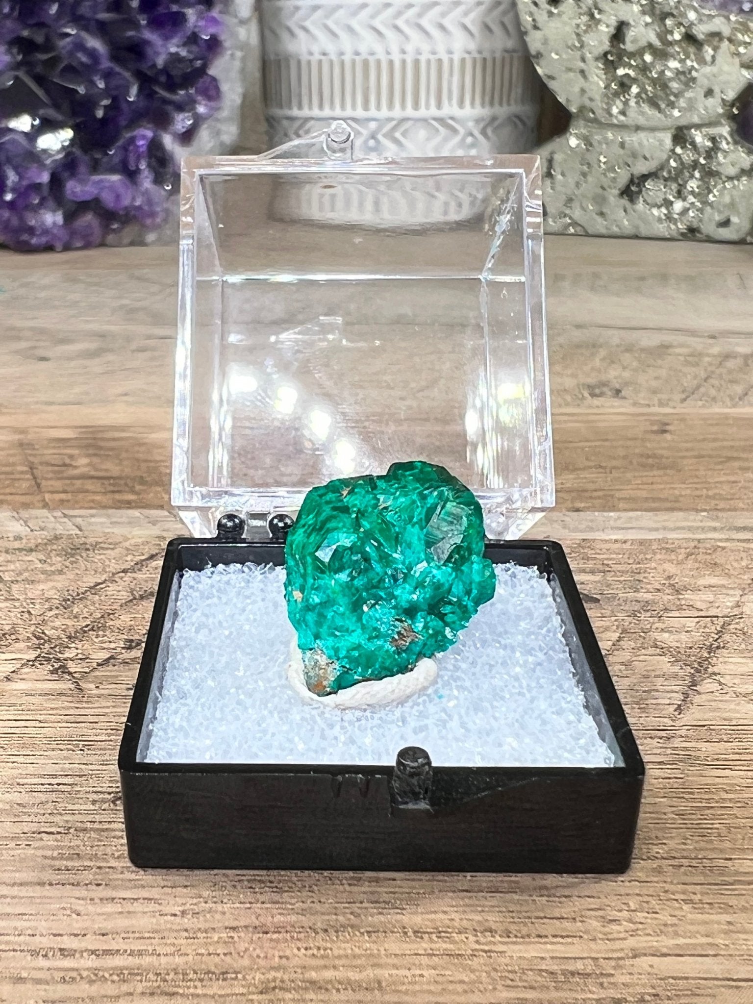 Gemmy Dioptase Small Specimen 5.02g - Purple Door Alchemy