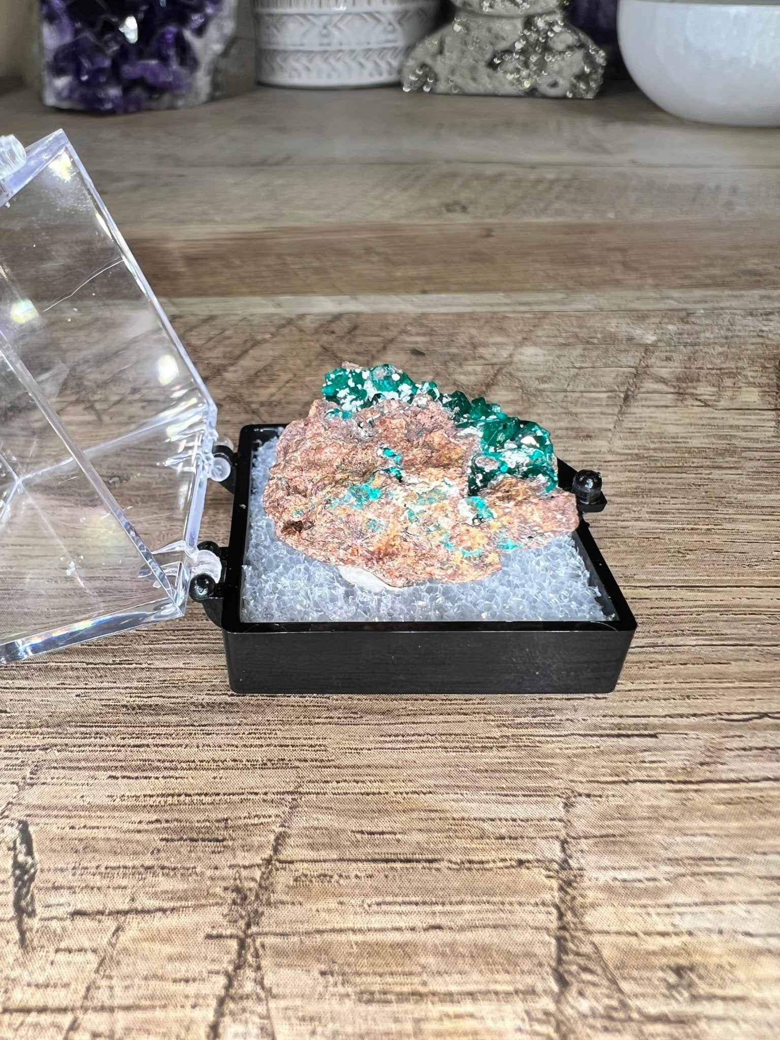 Gemmy Dioptase Specimen 11.77g - Purple Door Alchemy