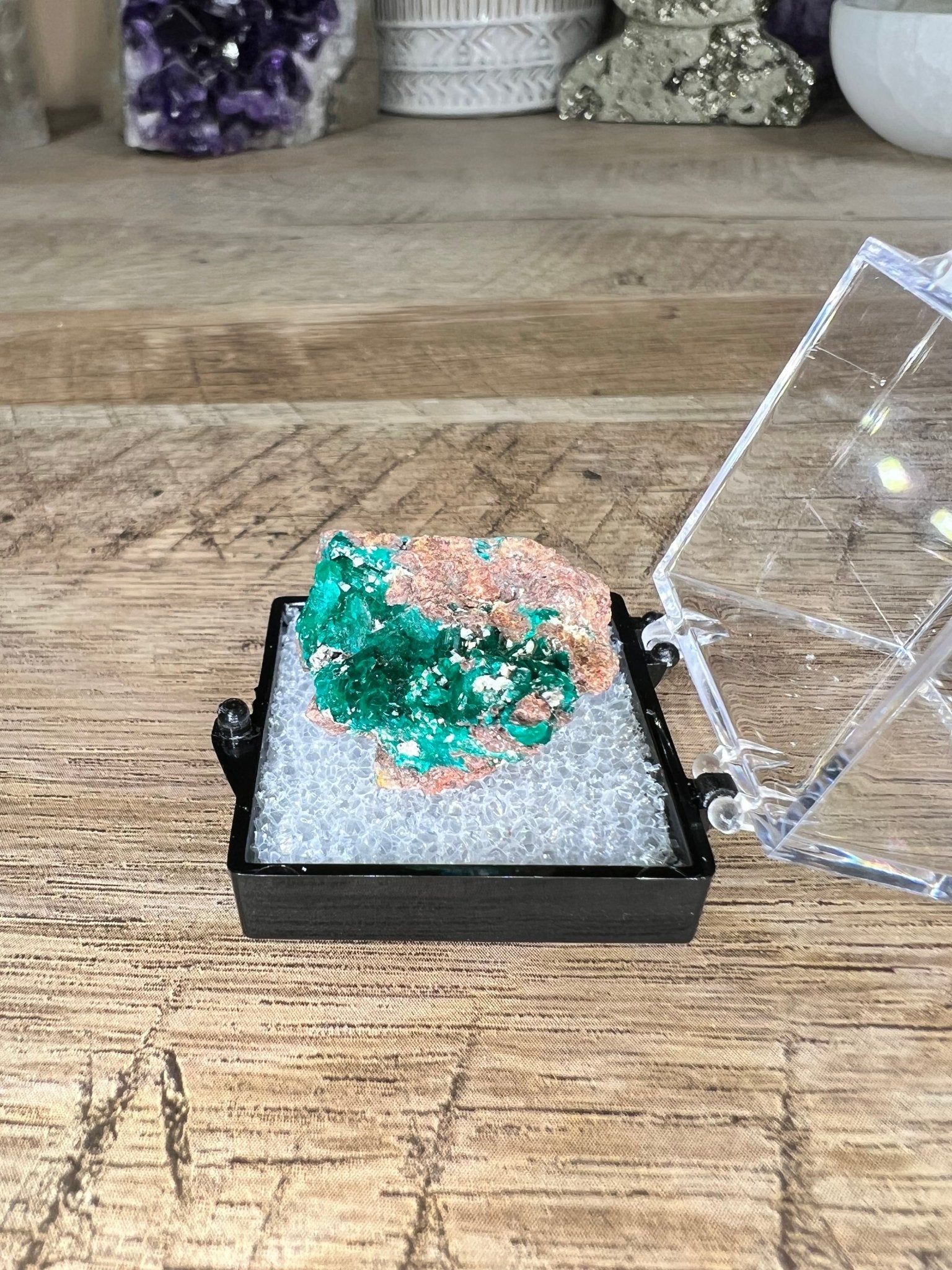 Gemmy Dioptase Specimen 11.77g - Purple Door Alchemy