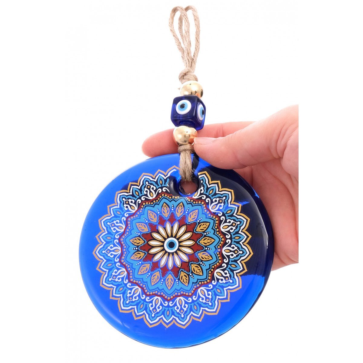 Glass Mandala Evil Eye - Purple Door Alchemy